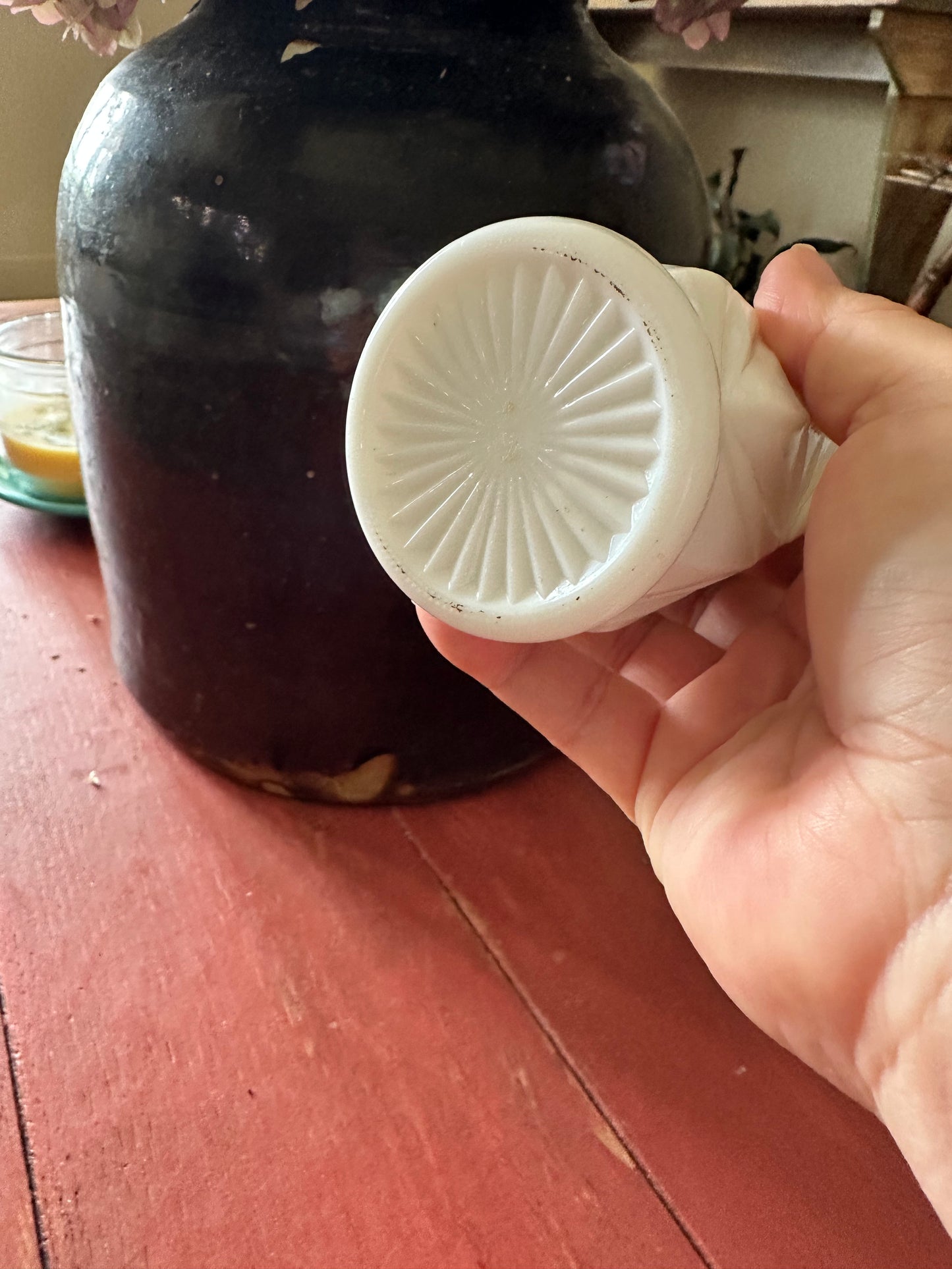 Milk Glass Bud Vase