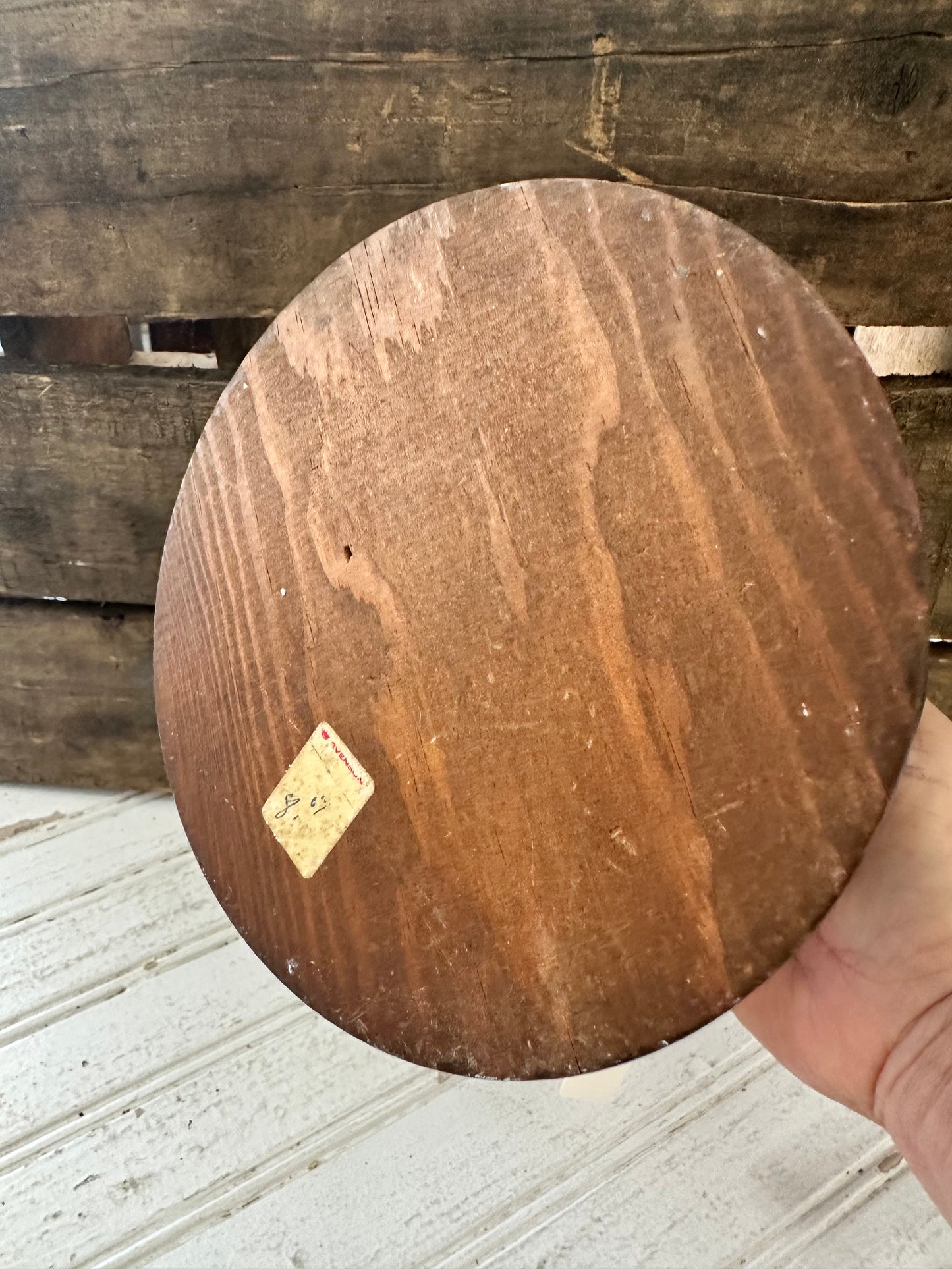 Wooden candle holder