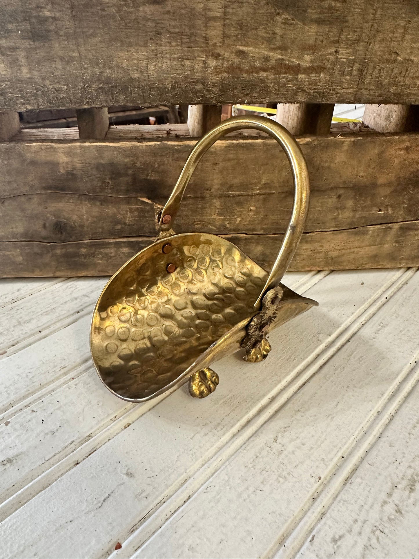 Mini Brass Fireplace wood holder