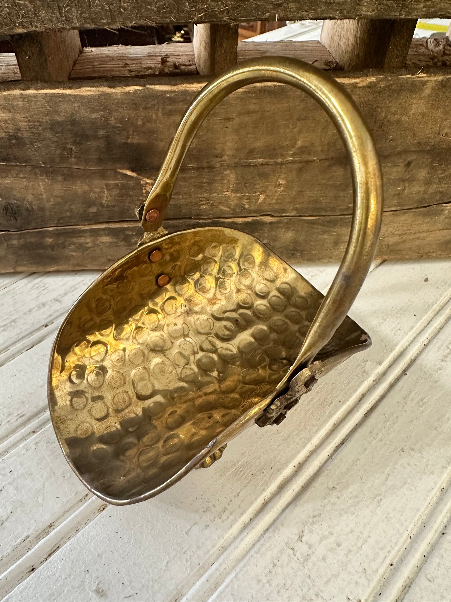 Mini Brass Fireplace wood holder