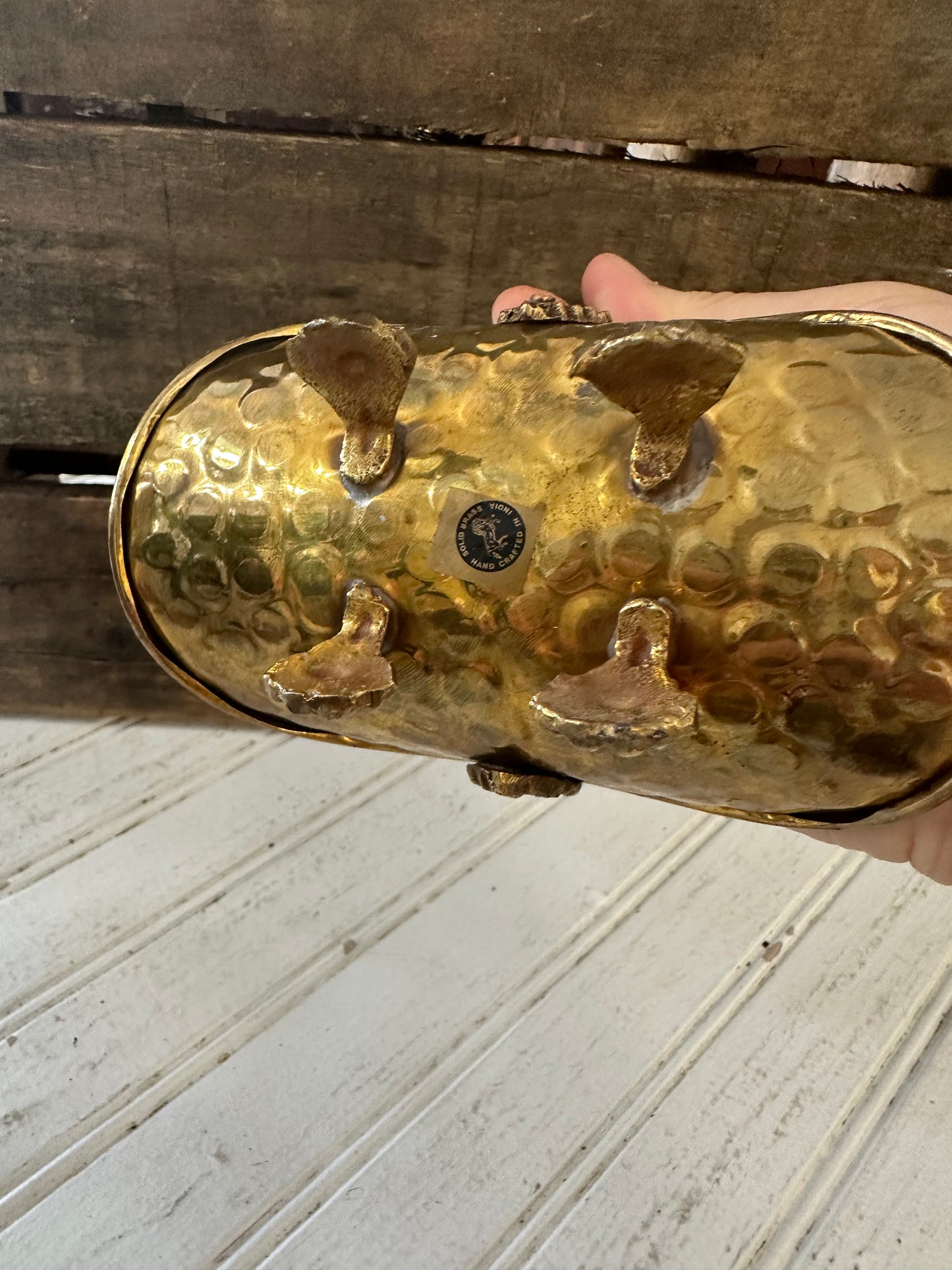 Mini Brass Fireplace wood holder