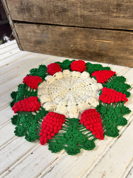 Strawberry Handmade Doily