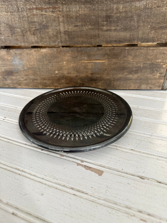 G Newport silver plate footed trivet
