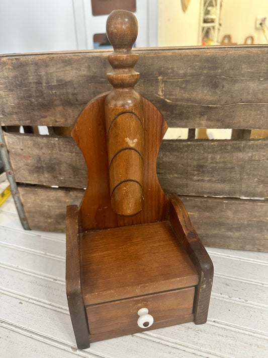 Recipe, letter, postcard holder with drawer