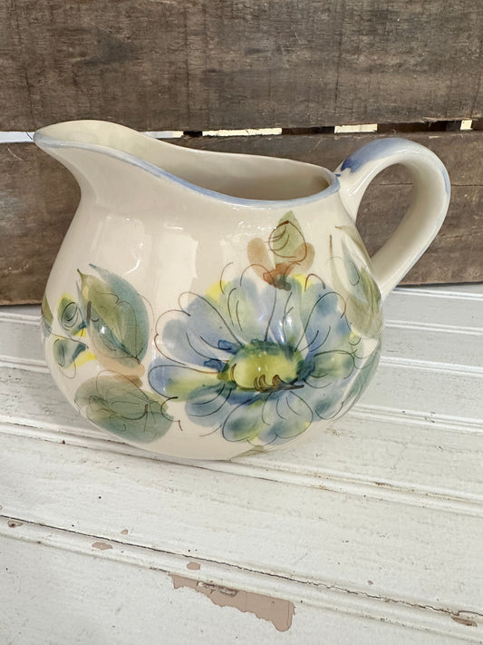 Hand Painted Floral pitcher
