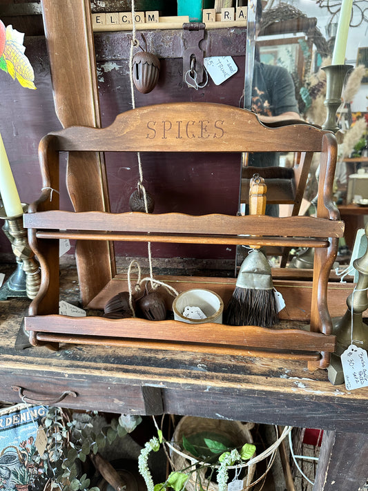 Wooden Spice Rack
