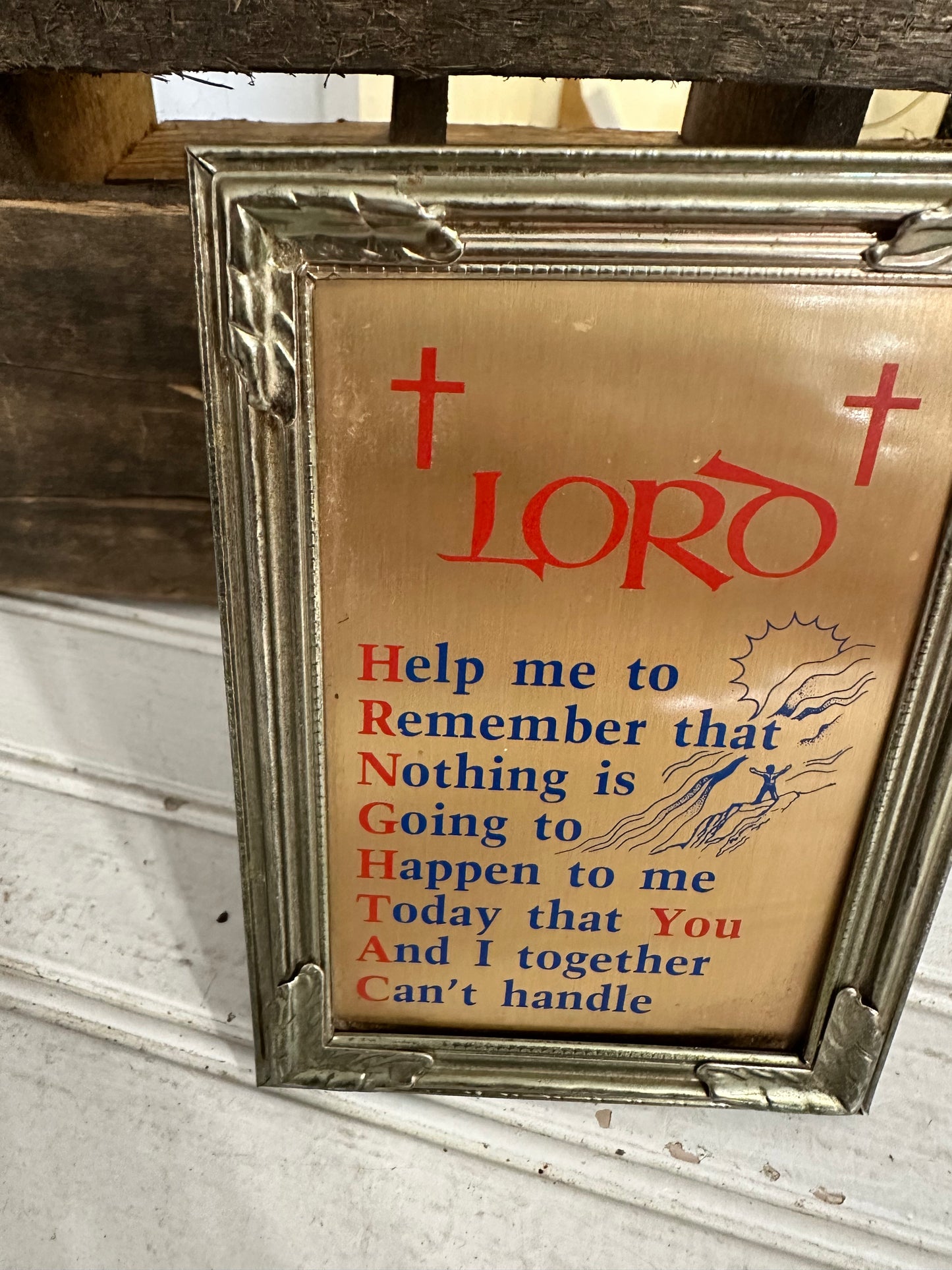 Lord-prayer metal frame