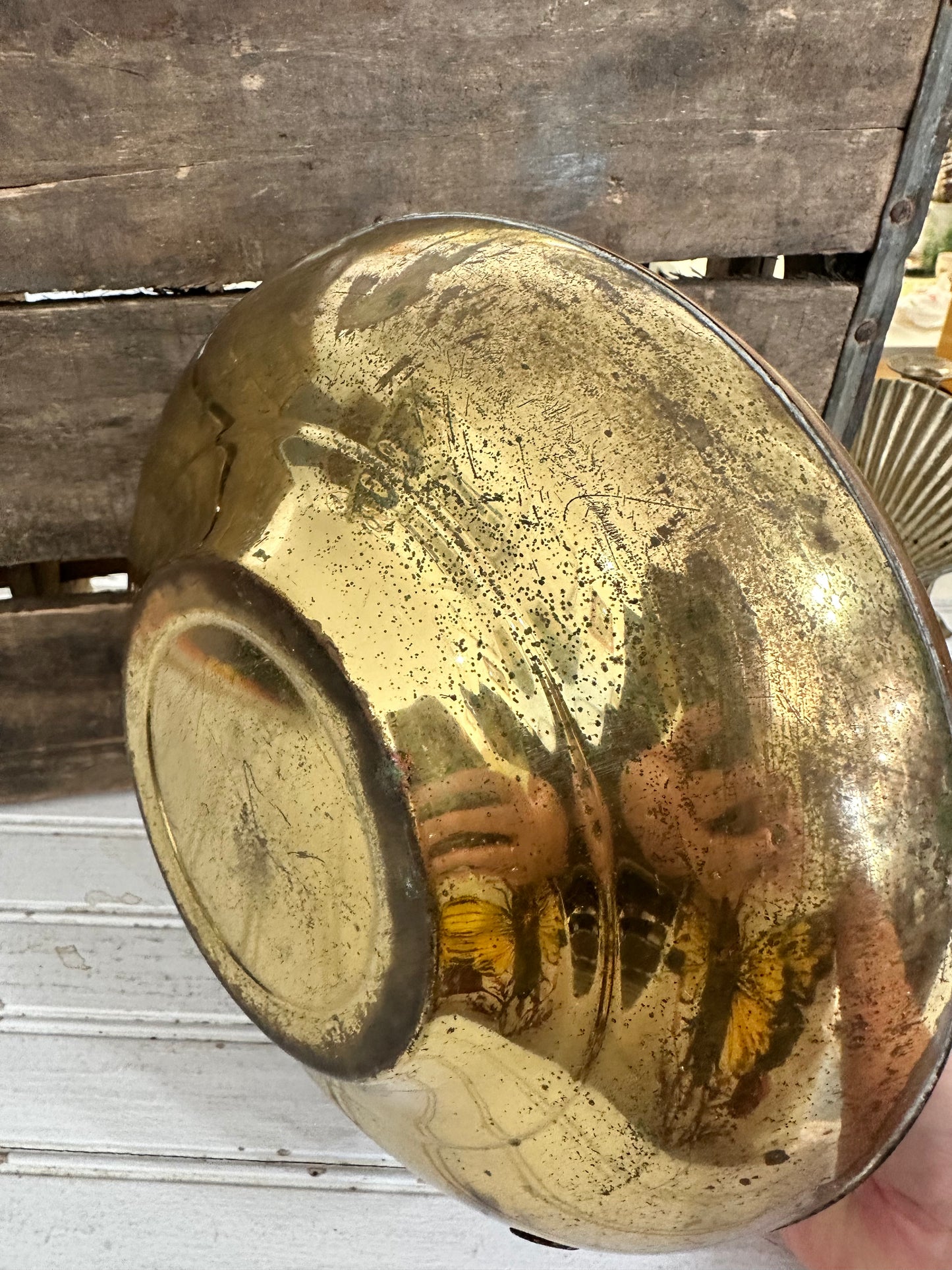 Mid Century Modern copper-brass Teapot