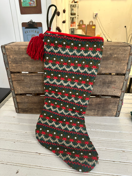 Vintage style Christmas stocking