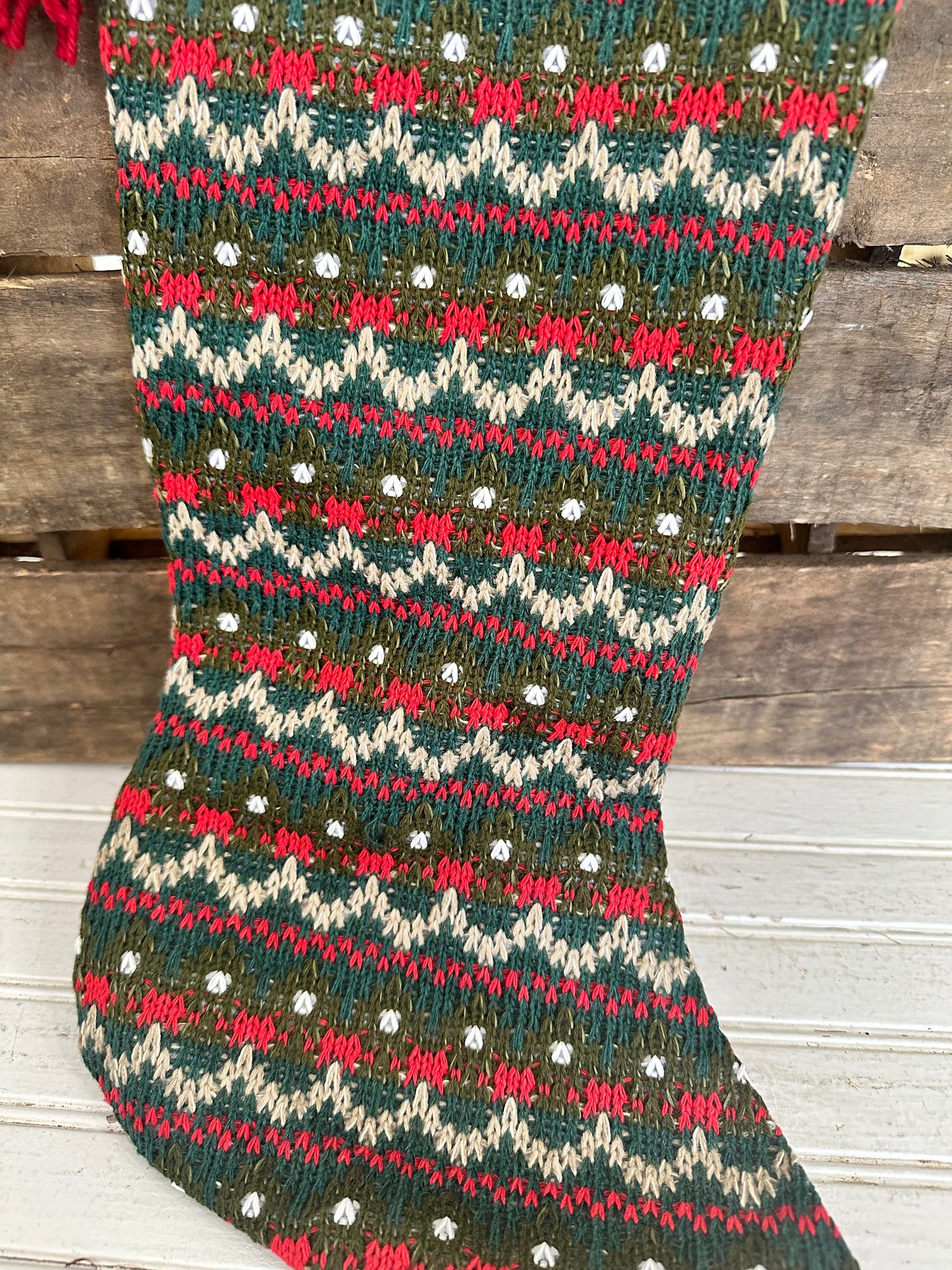 Vintage style Christmas stocking