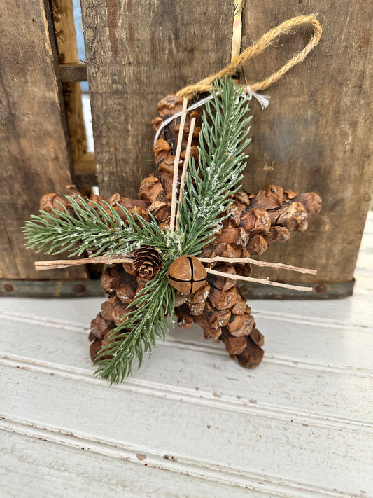 Pinecone Star Ornament