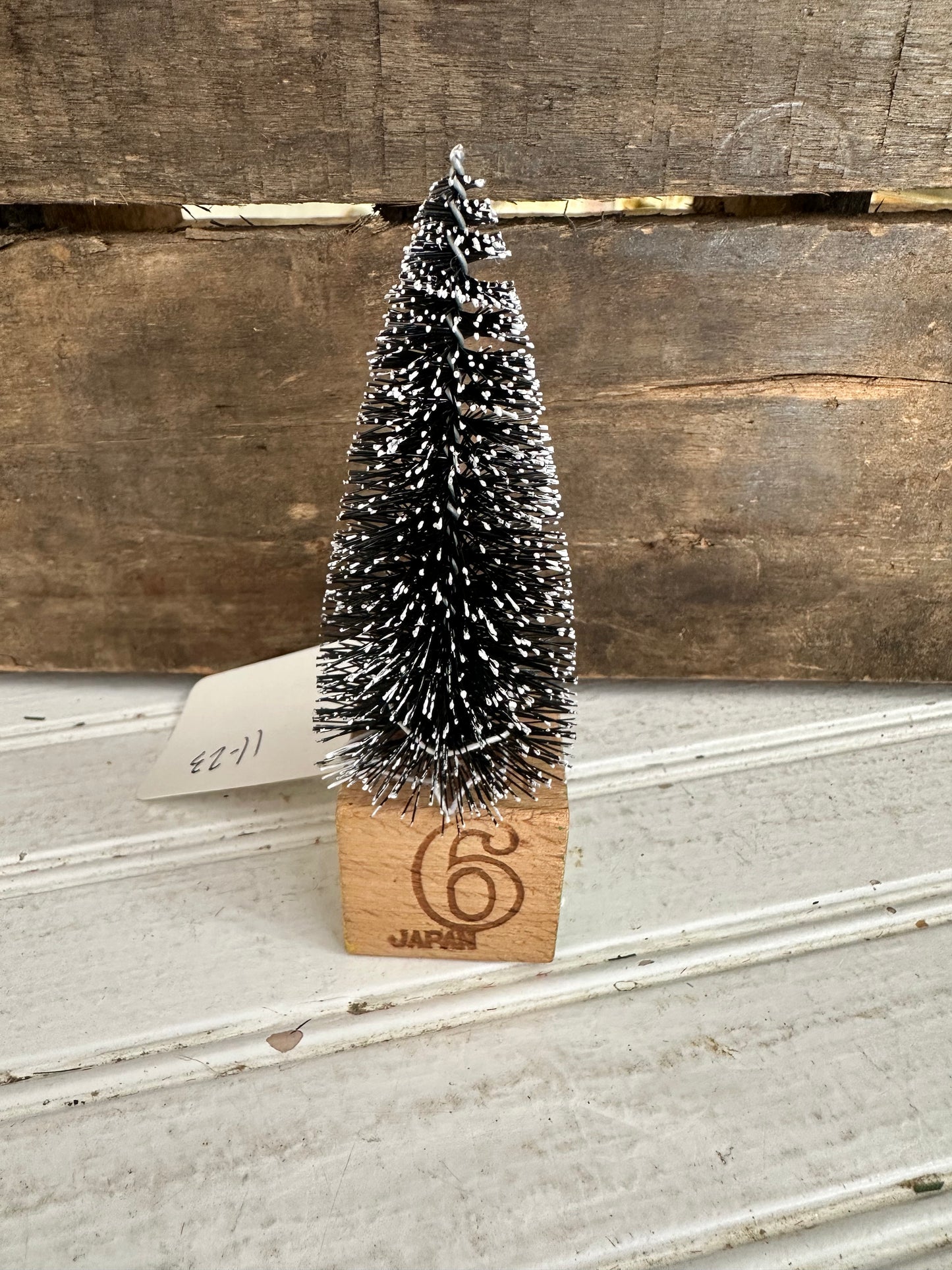 Vintage Block bottle brush tree