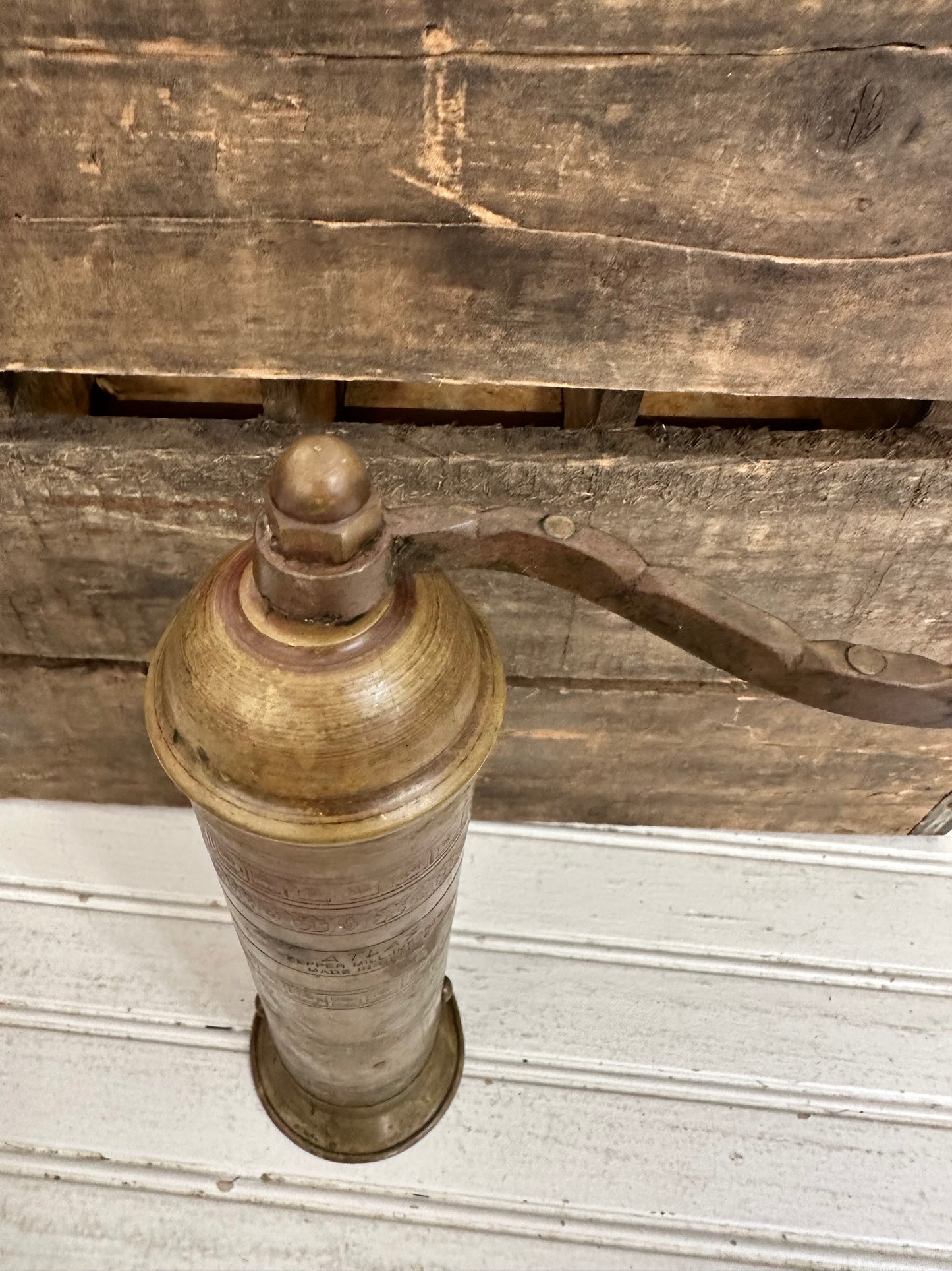 Atlas Brass Pepper Mill