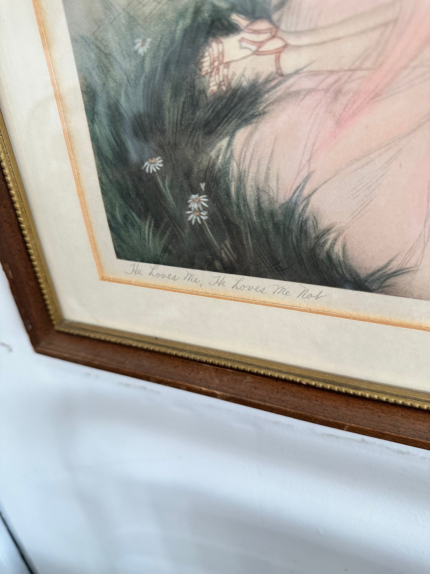 He Loves Me, He Loves Me Not wall art- local pickup only