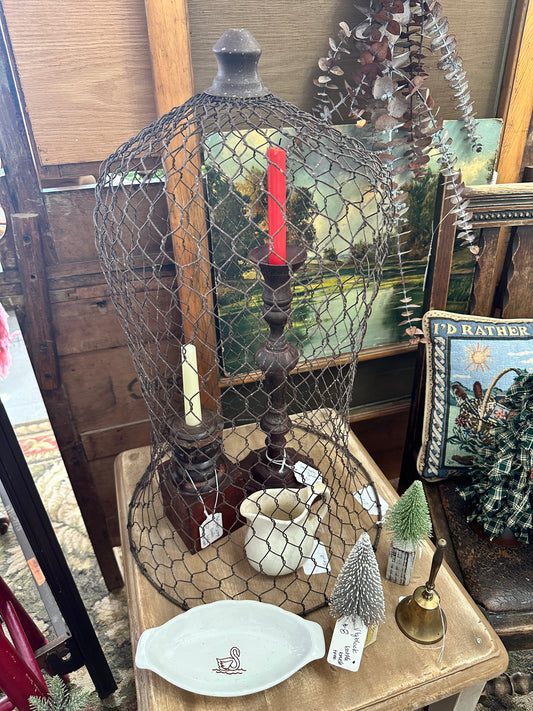 Chicken Wire Metal Cloche- local pickup only