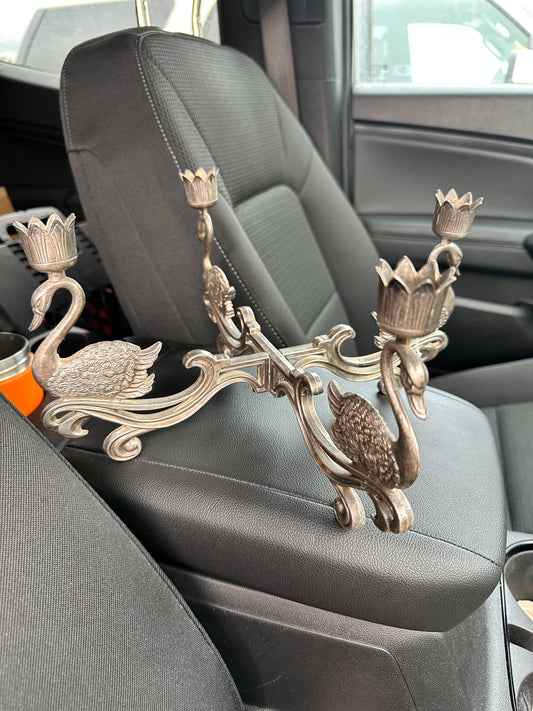 Swan Candelabra-local pickup only