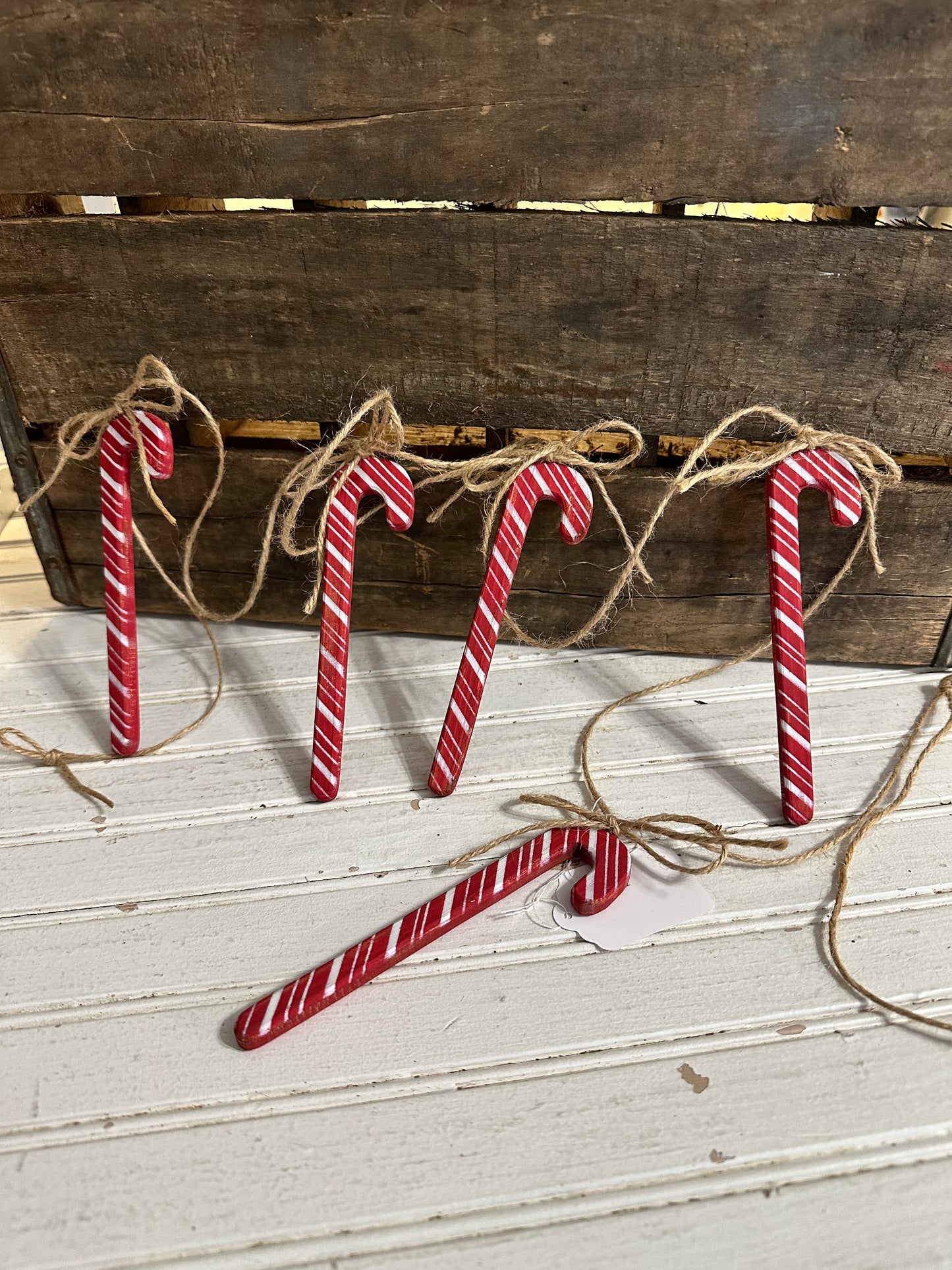 Handmade Candy Cane garland