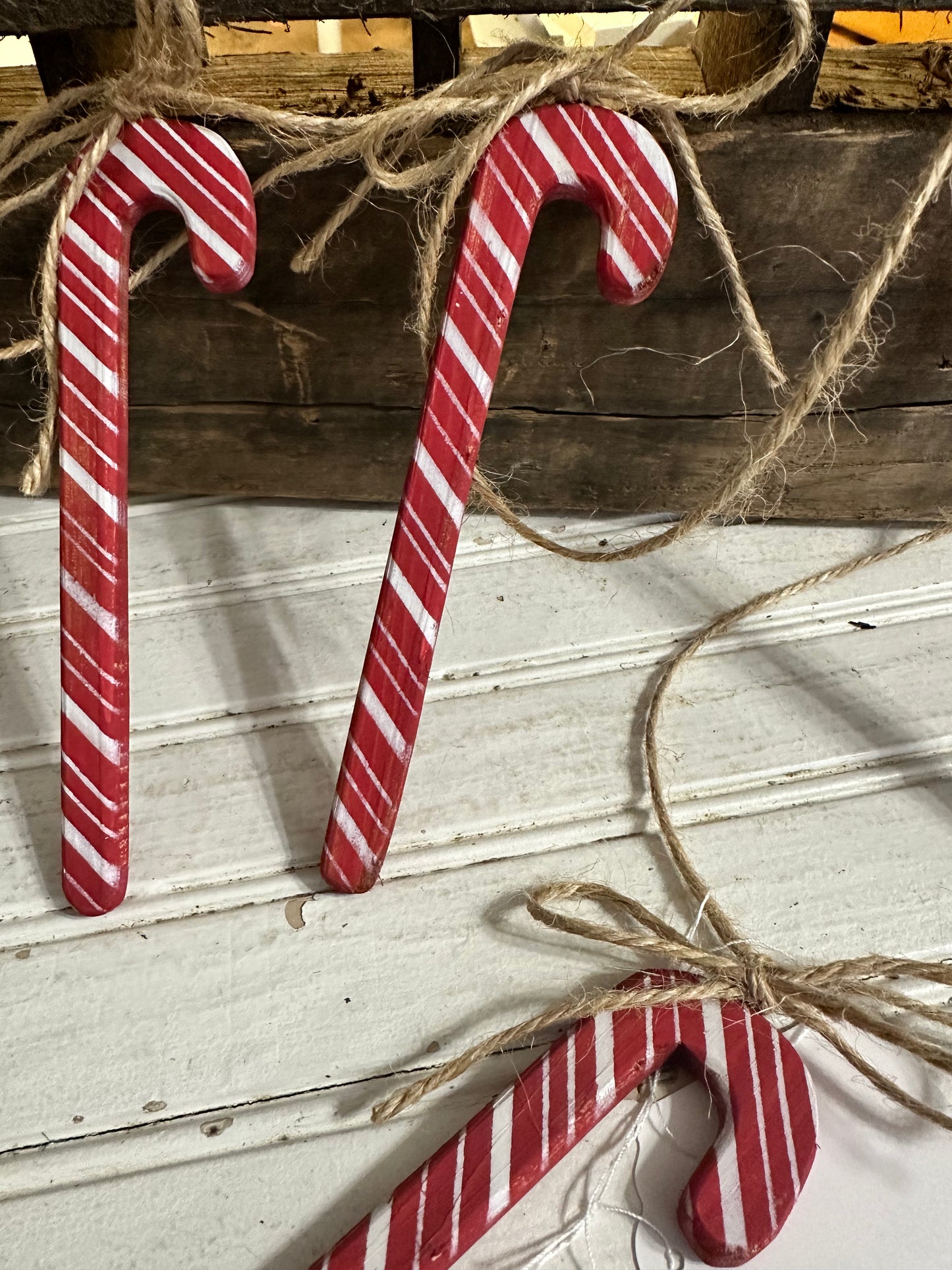 Handmade Candy Cane garland