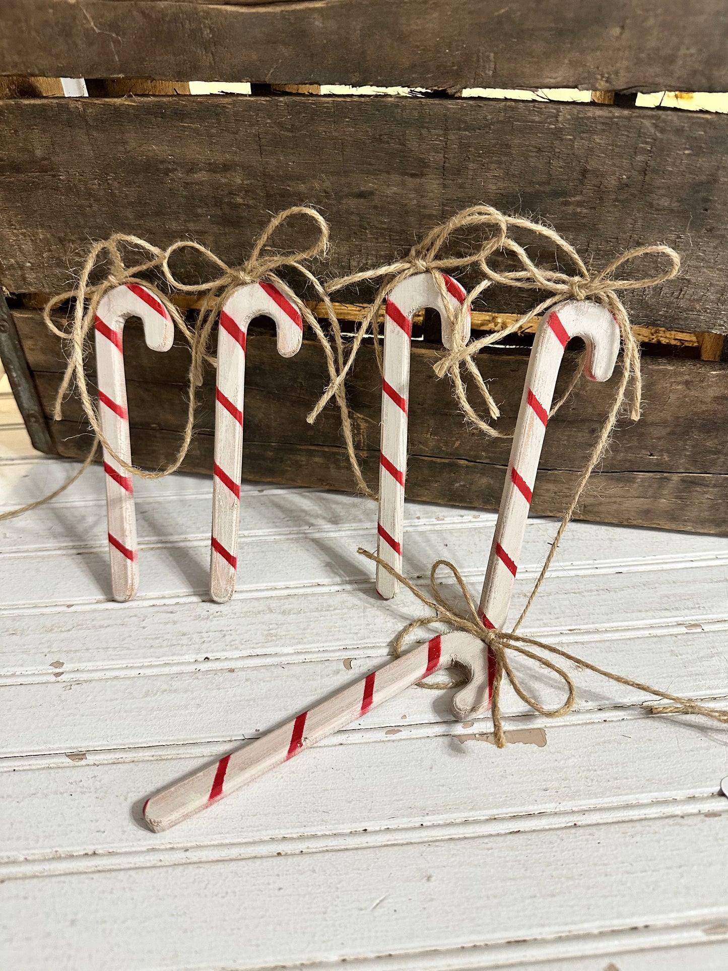 Handmade Candy Cane garland