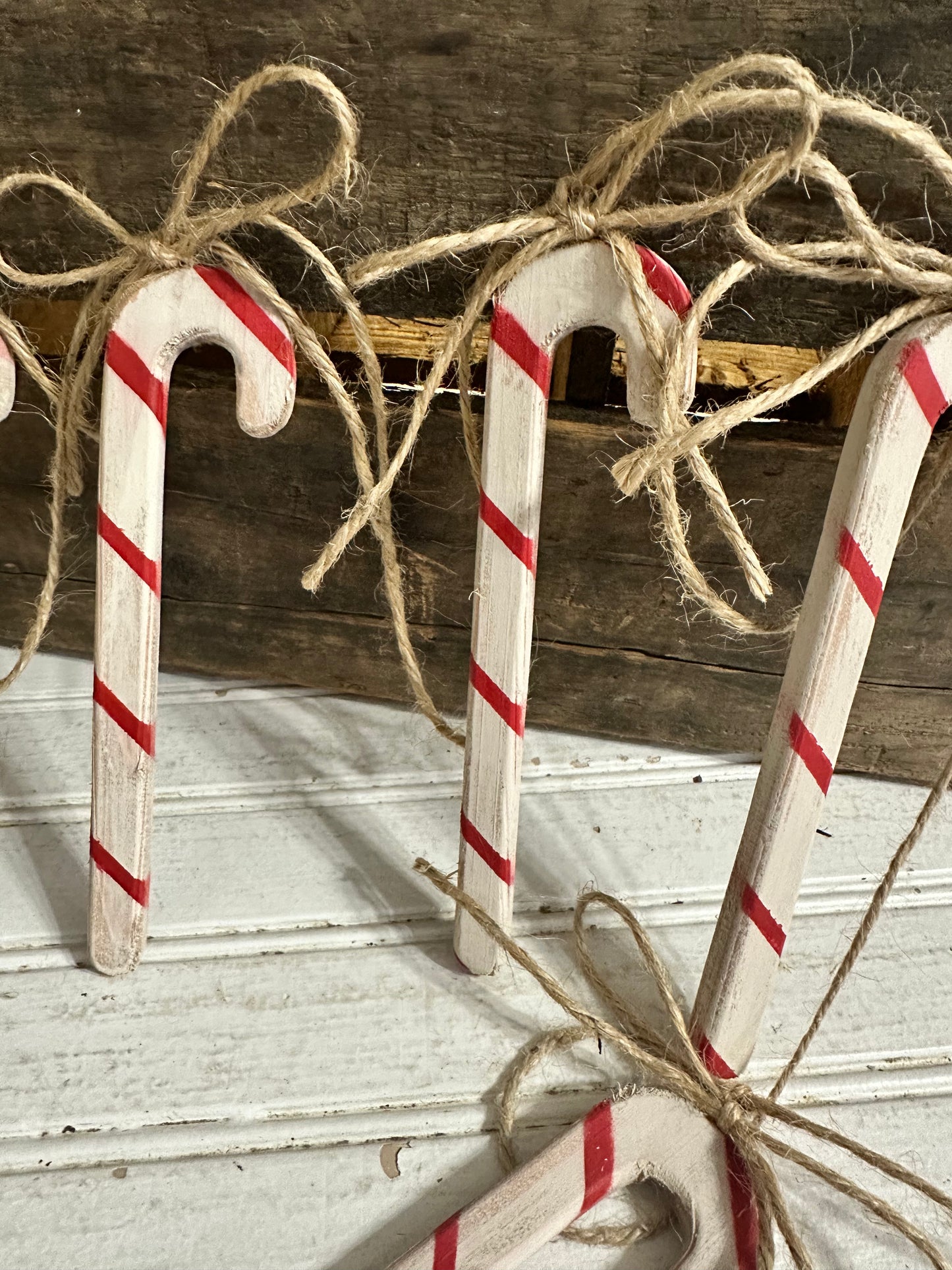 Handmade Candy Cane garland