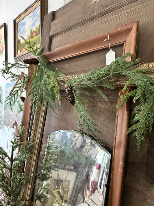 Pinecone & greenery garland