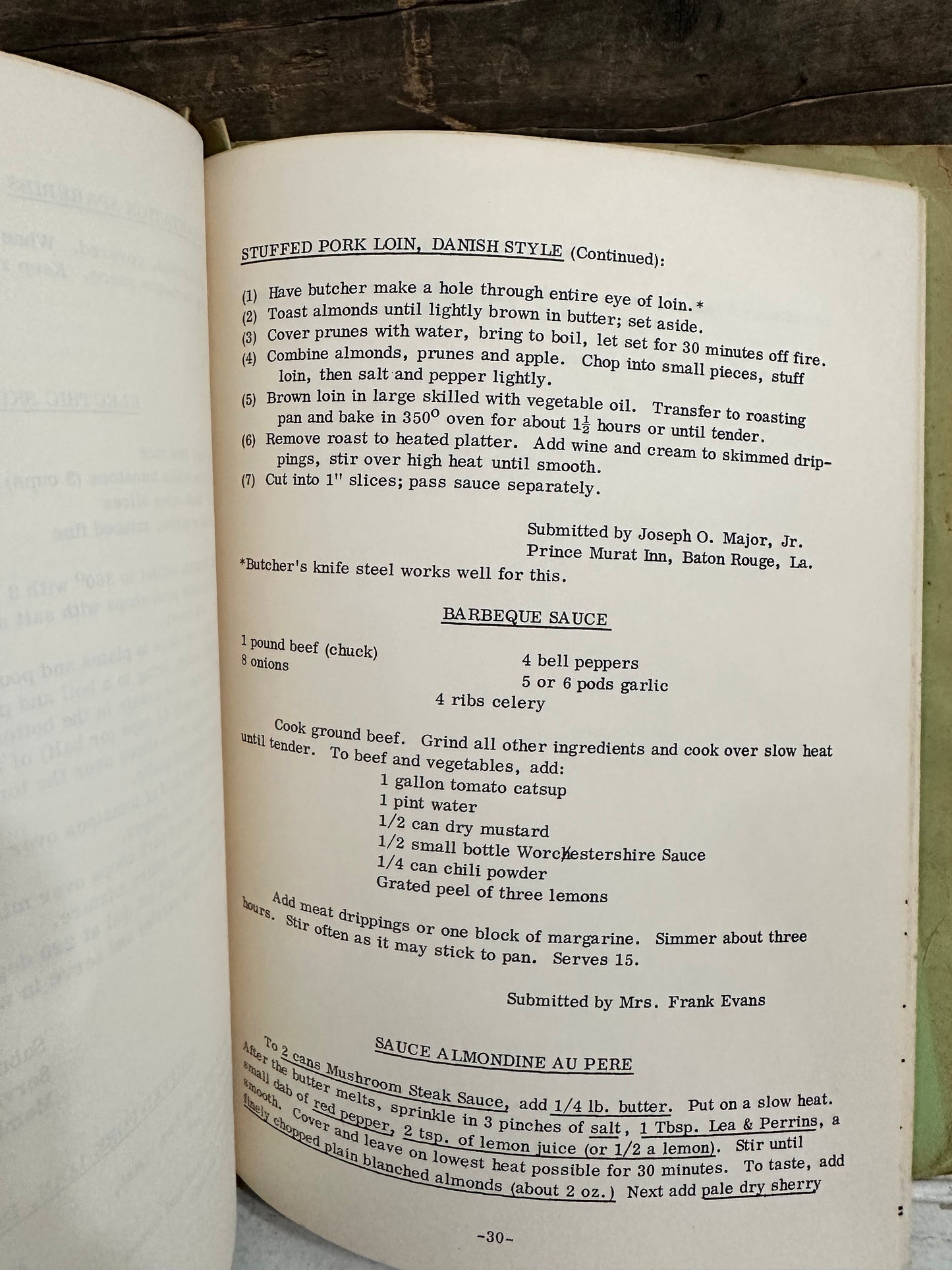 Vintage Handmade Recipe book