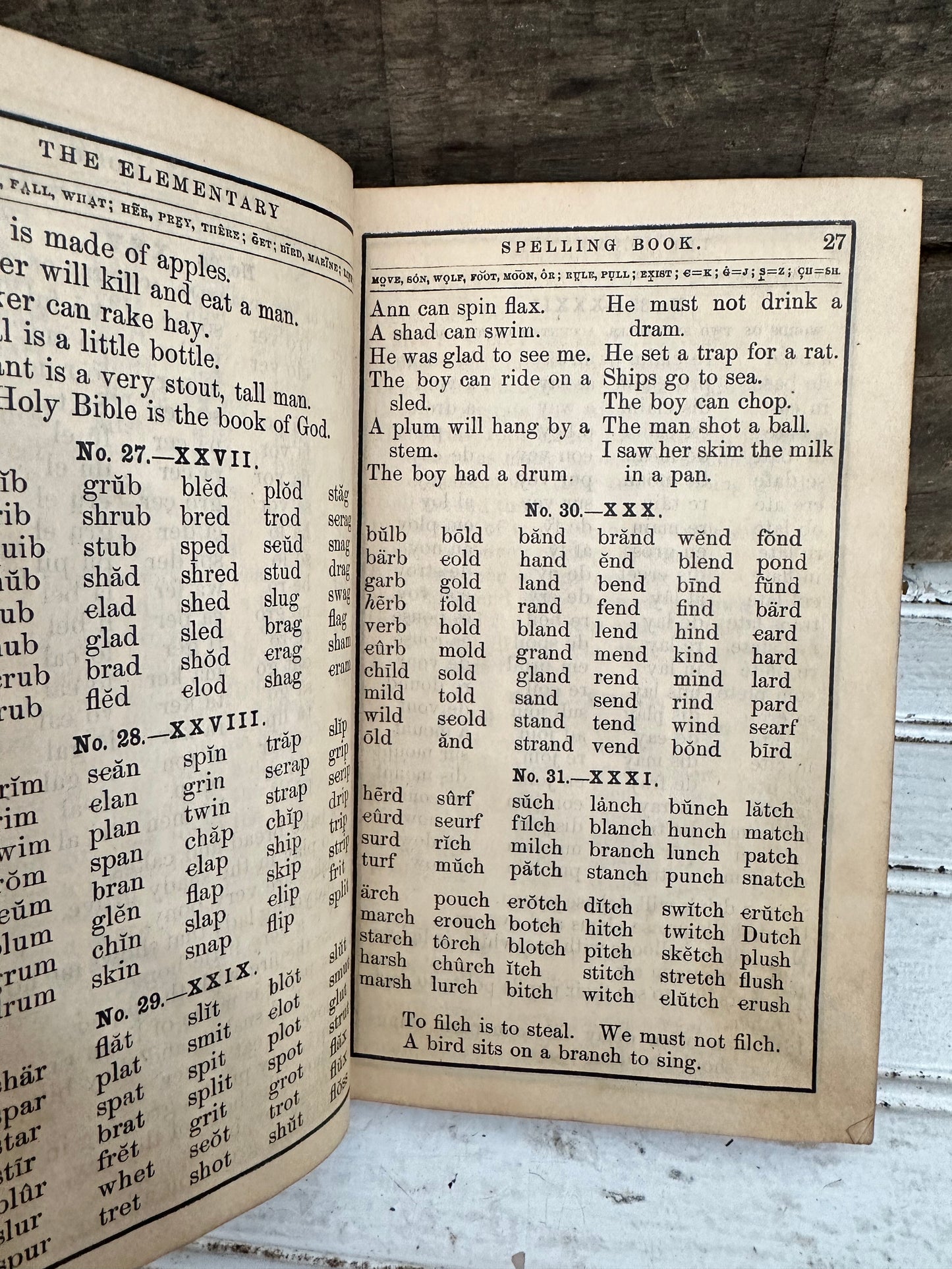 Elementary Spelling book
