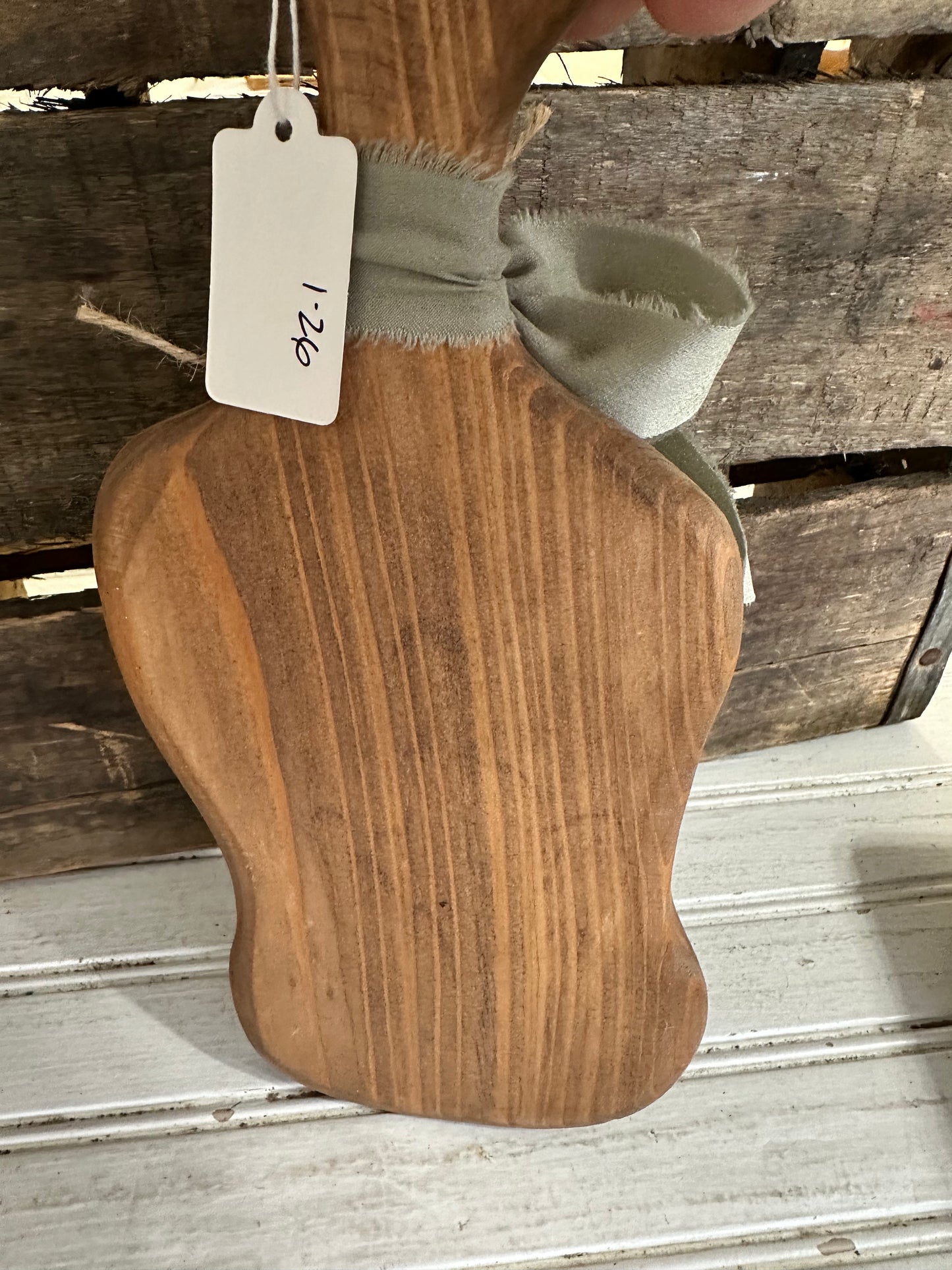 Handmade board with vintage butter knife