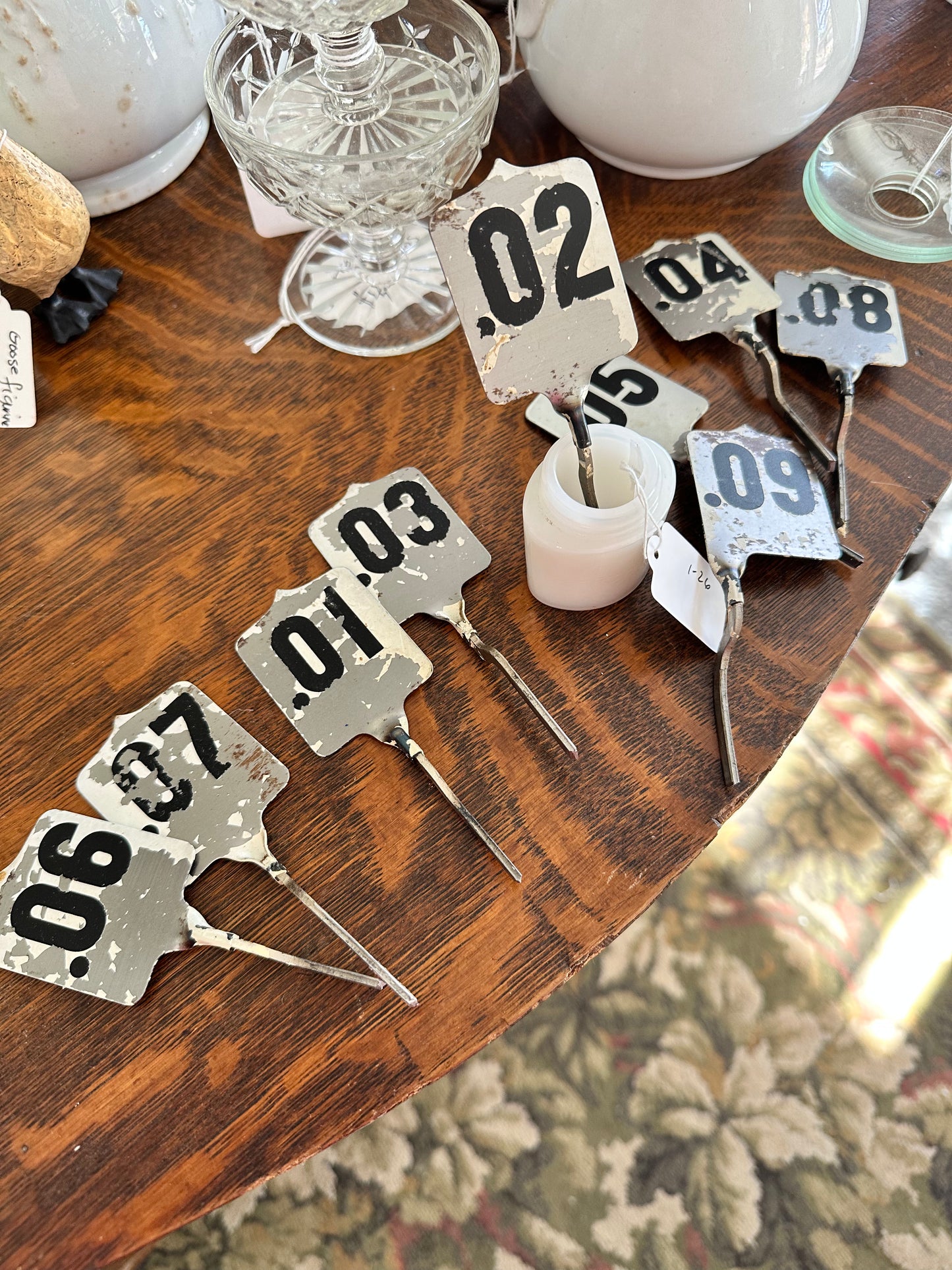 Metal Cash Register Flag Tabs