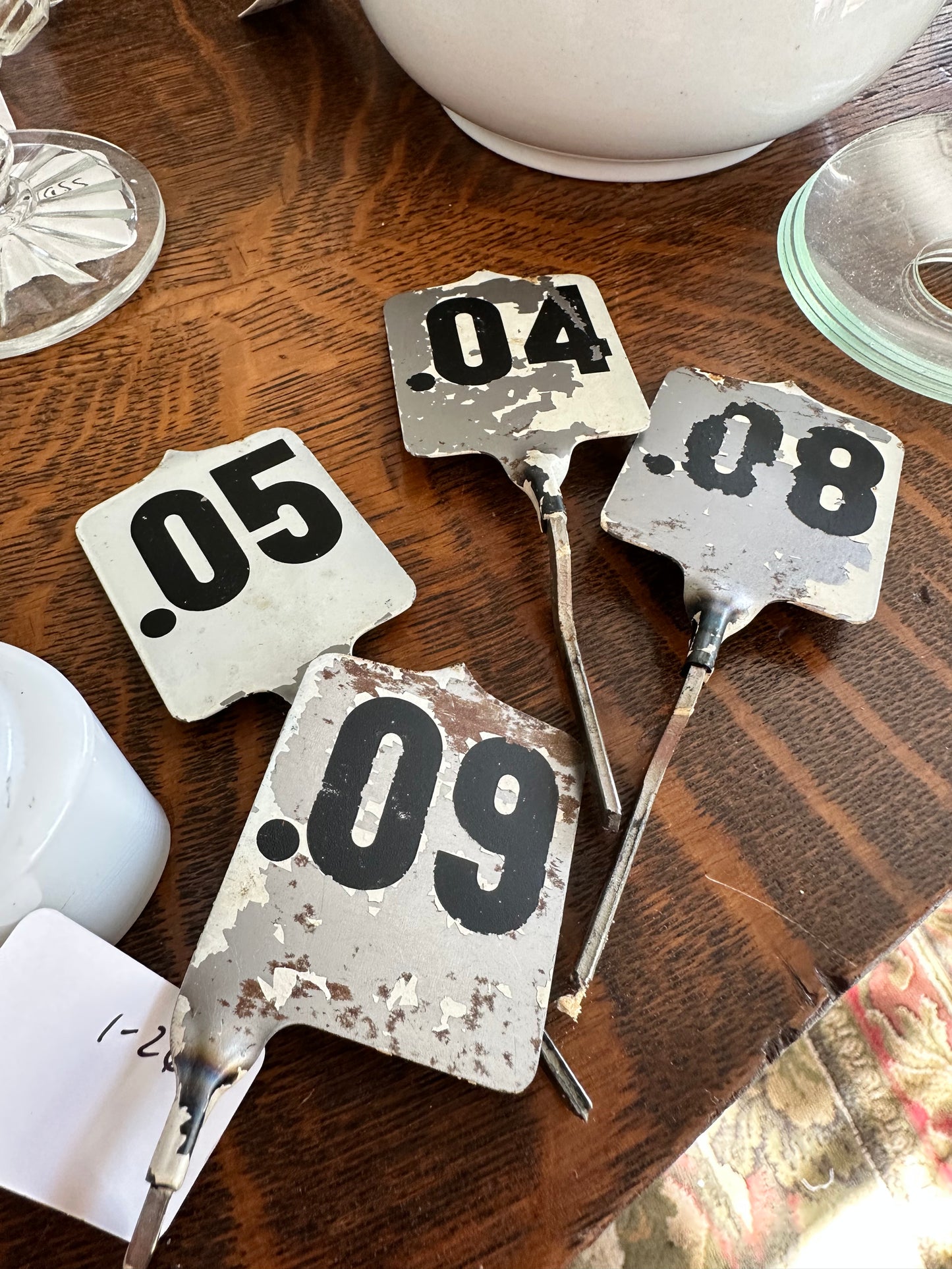 Metal Cash Register Flag Tabs