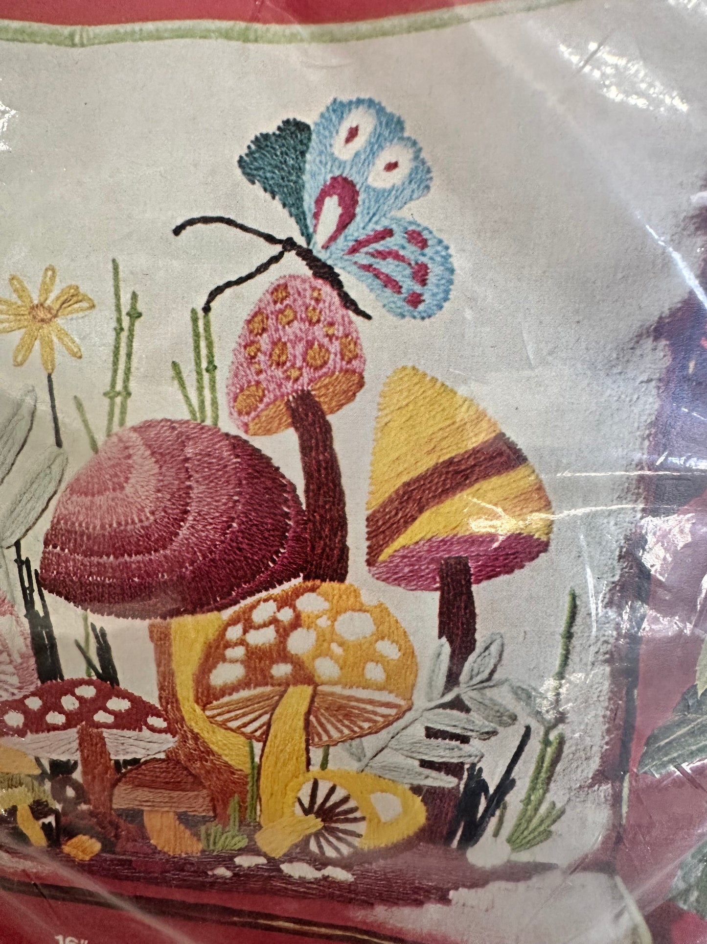 Bucilla Needlecraft kit- mushrooms