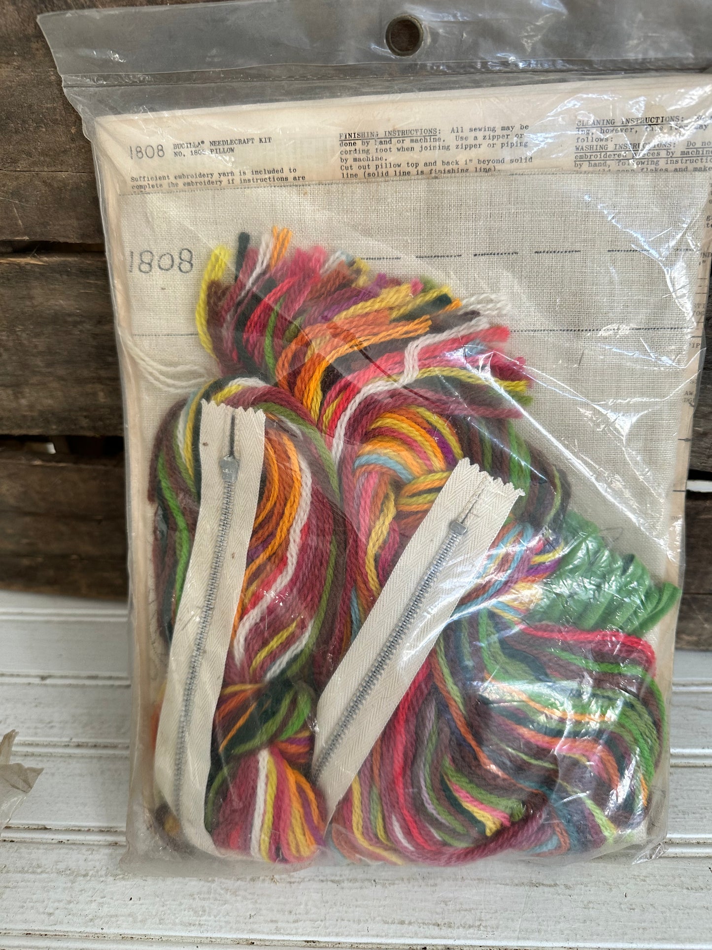 Bucilla Needlecraft kit- mushrooms