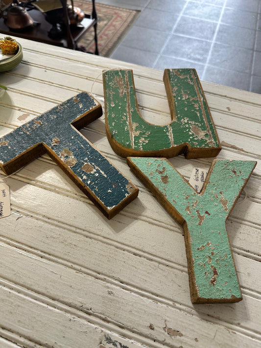Chippy Wooden letter
