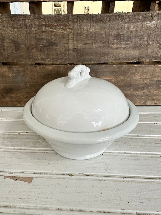 Meakin Ironstone covered bowl- local pickup only