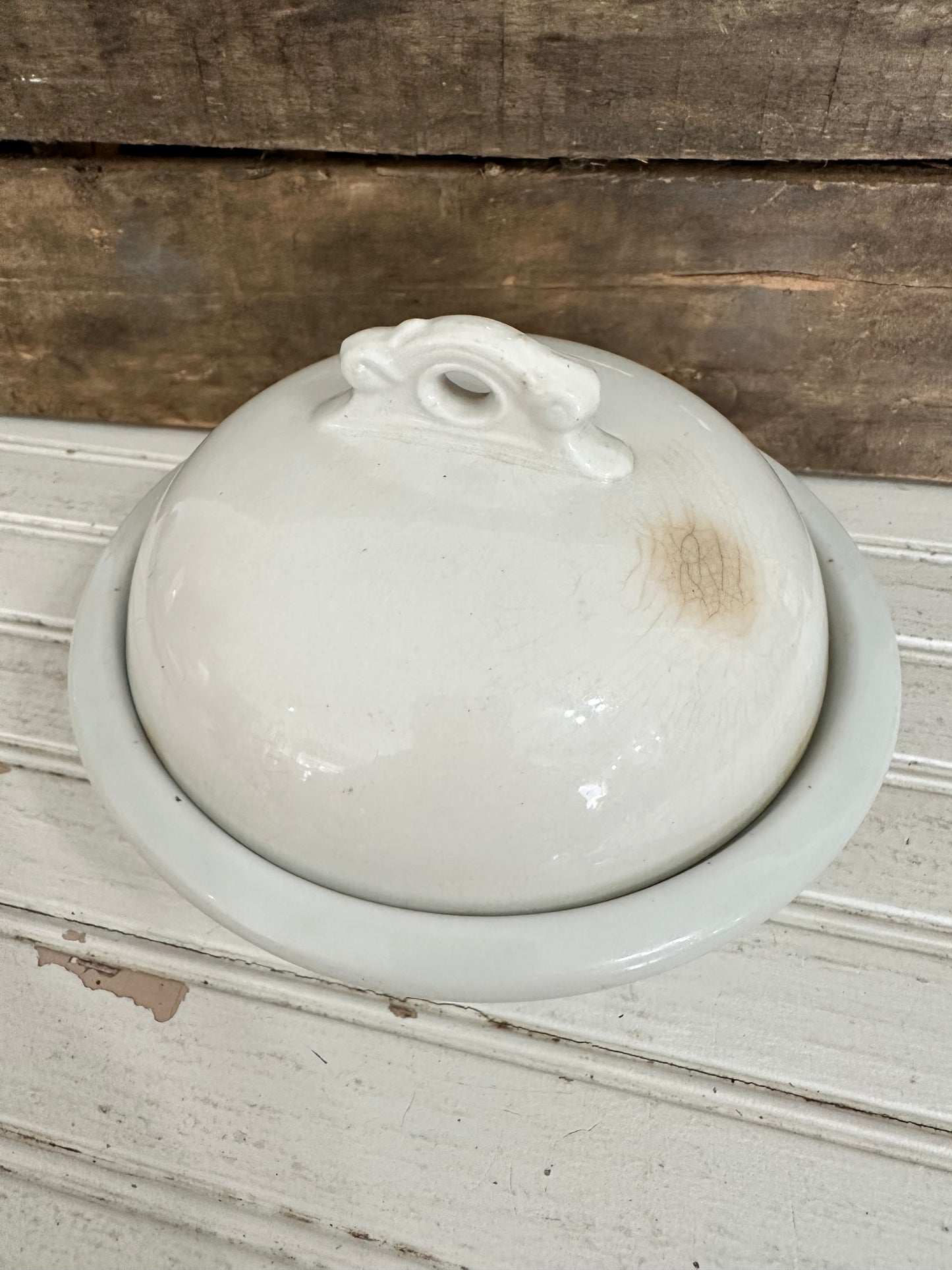 Meakin Ironstone covered bowl- local pickup only