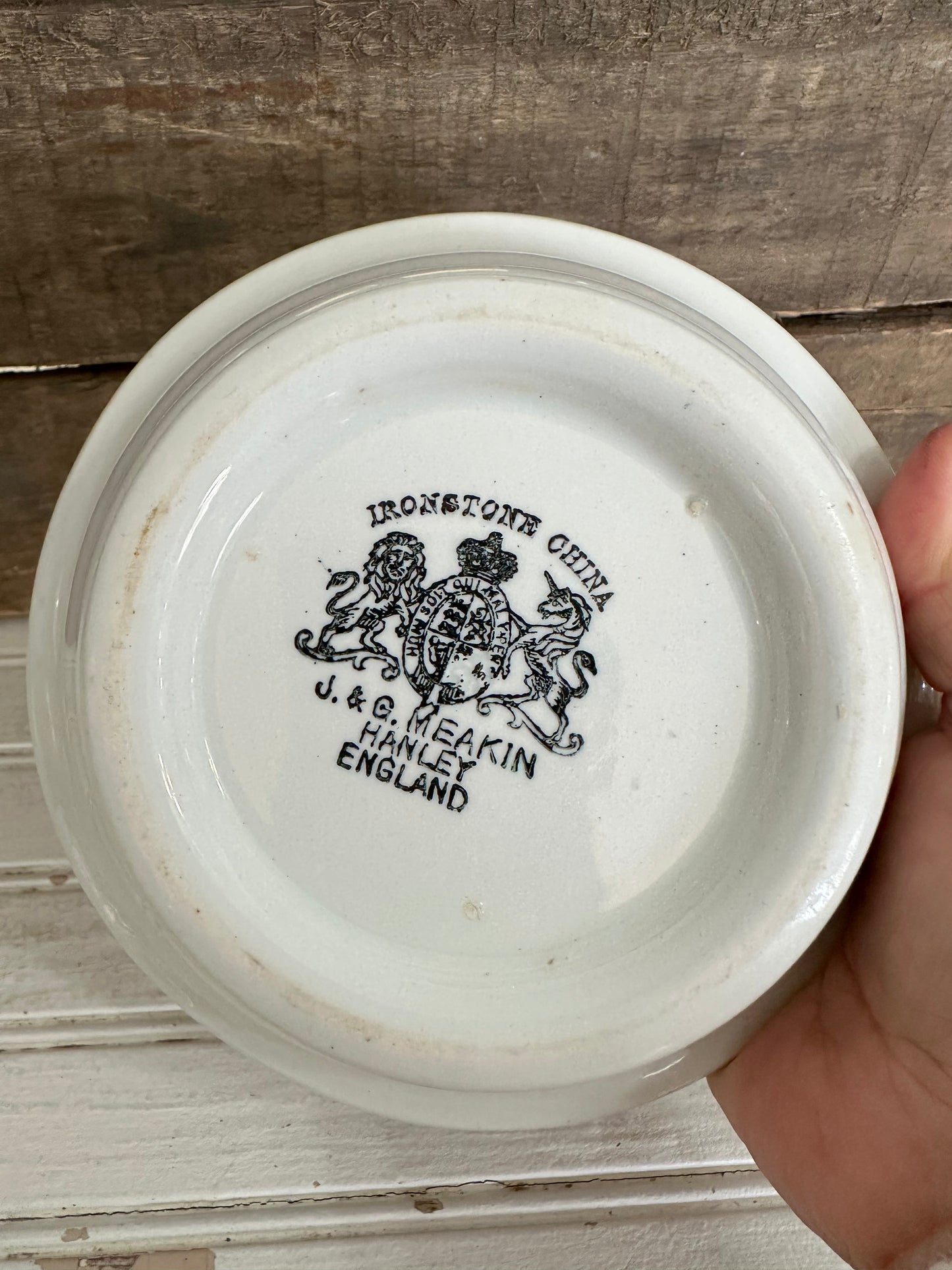 Meakin Ironstone covered bowl- local pickup only