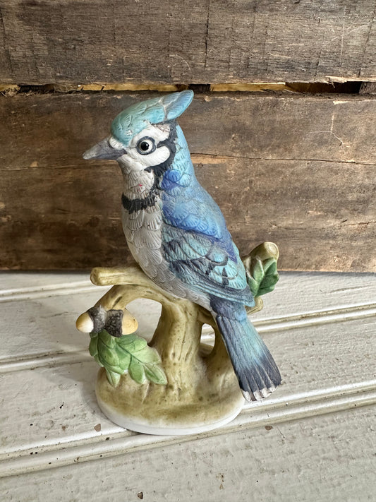 Lefton Hand Painted Blue Jay figurine