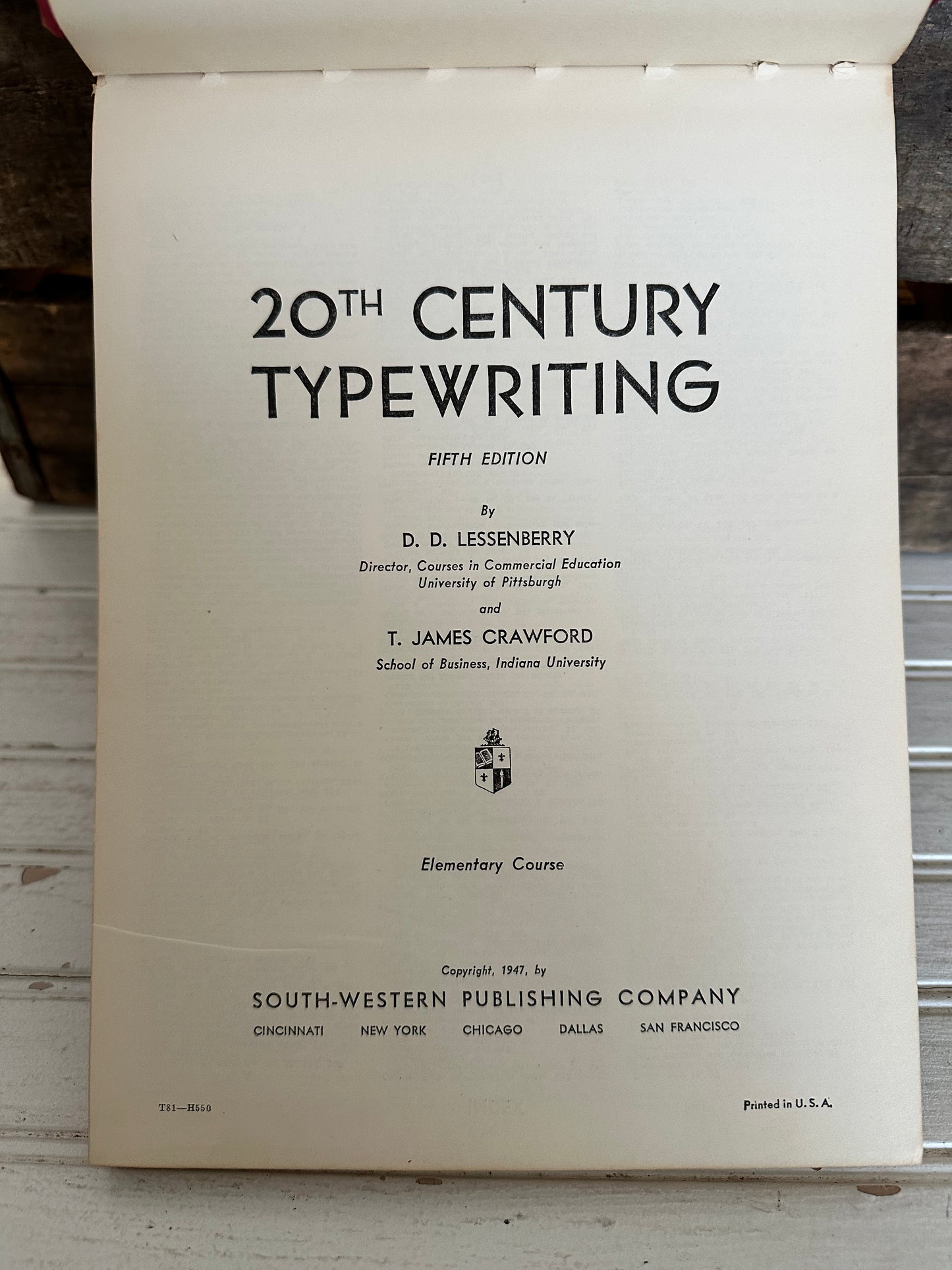20th Century Typewriting- 5th edition