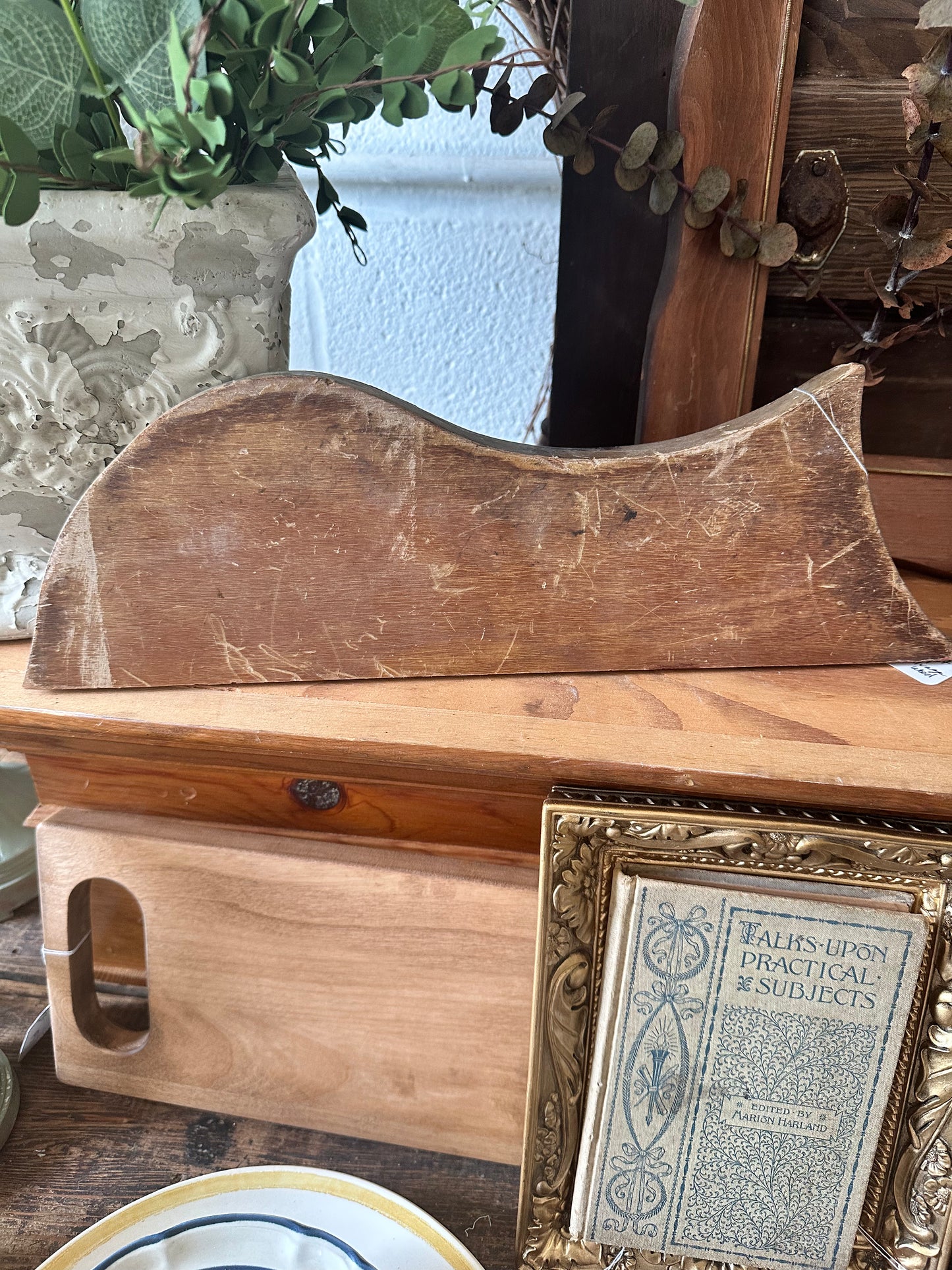 Handmade Collage Art on salvage wood