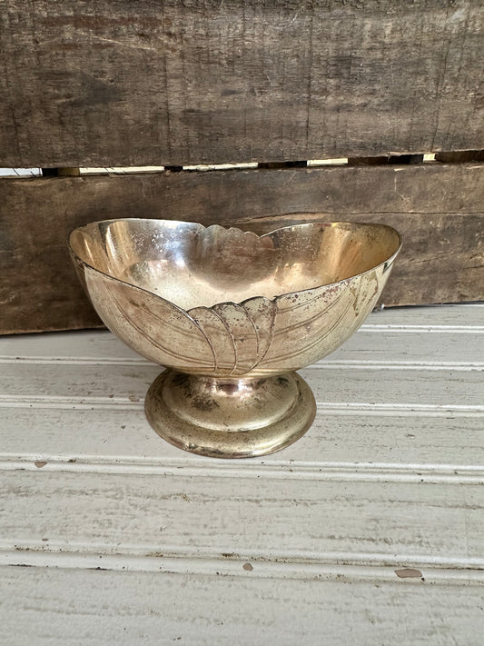 Vintage 70’s Silver plated nut bowl