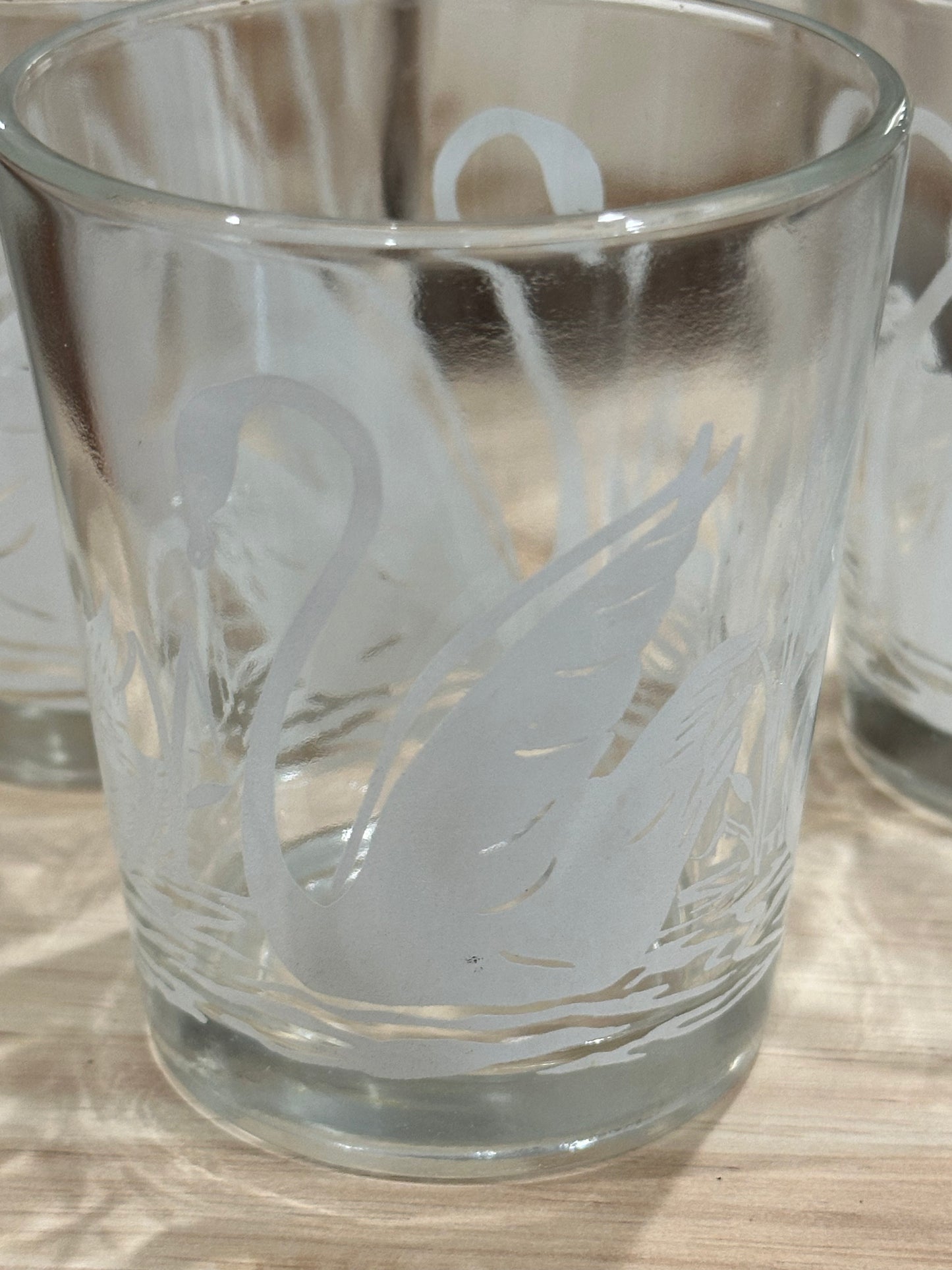 Mid Century glass tumbler set (4)