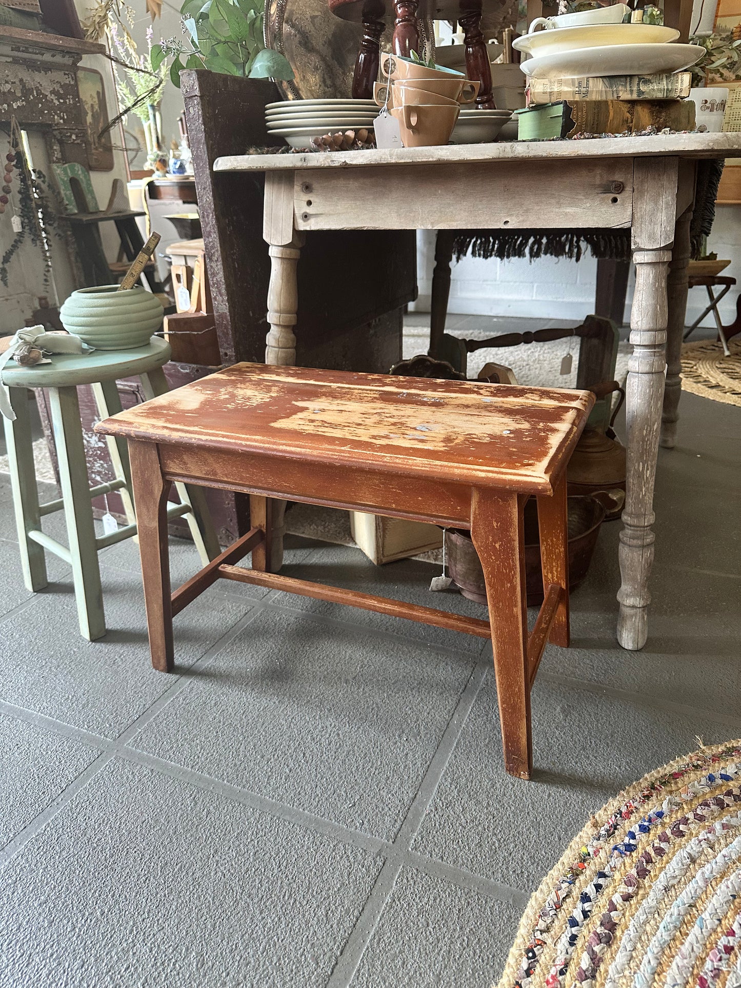 Wooden side table/ bench- local pickup only