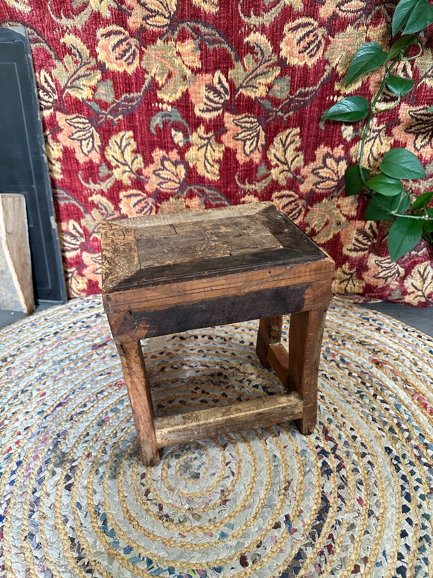Rustic Wooden stool/plant stand - local pickup only