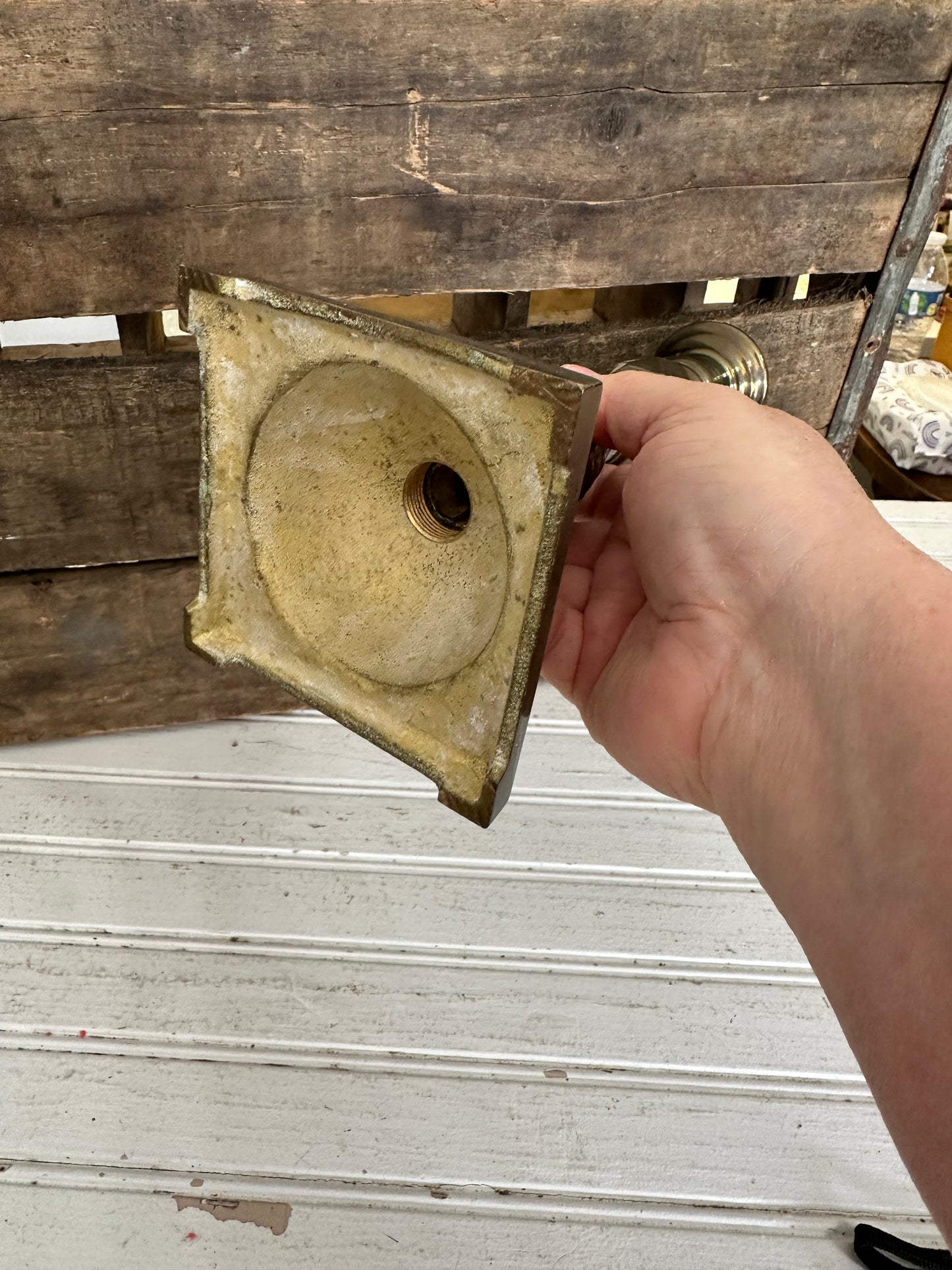 Brass candlestick