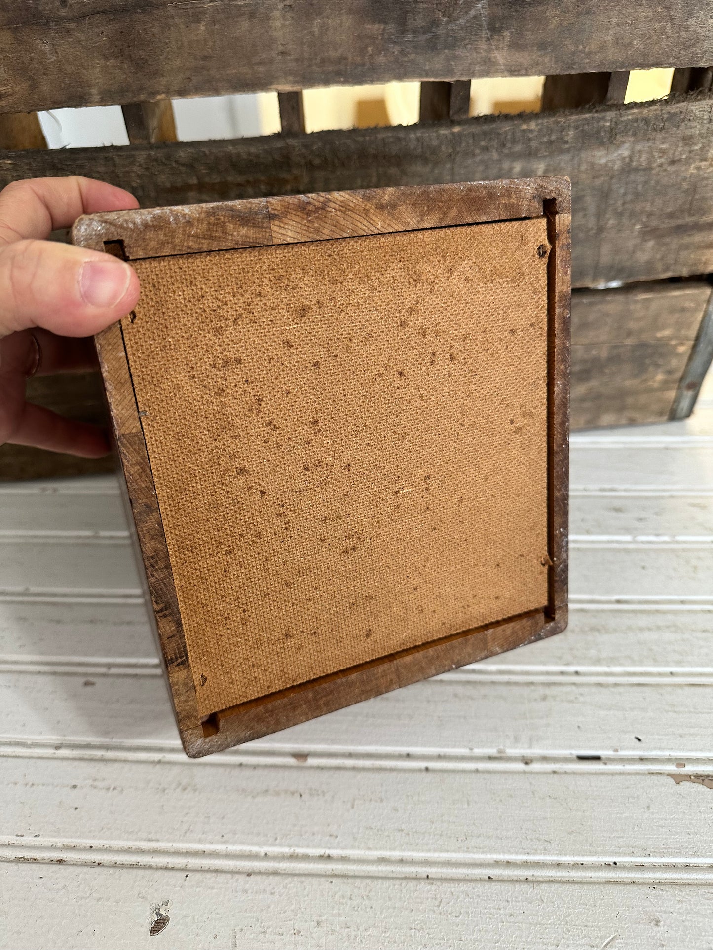 Wood canister- Tea