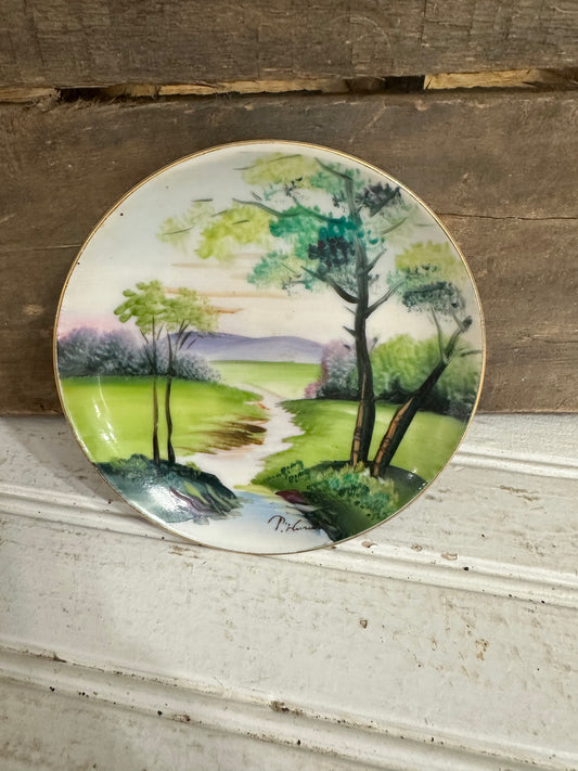 Hand painted plate