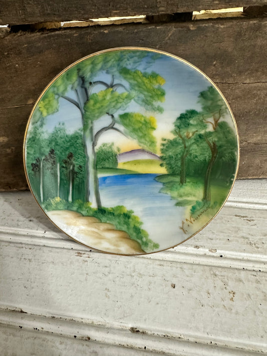 Hand painted plate