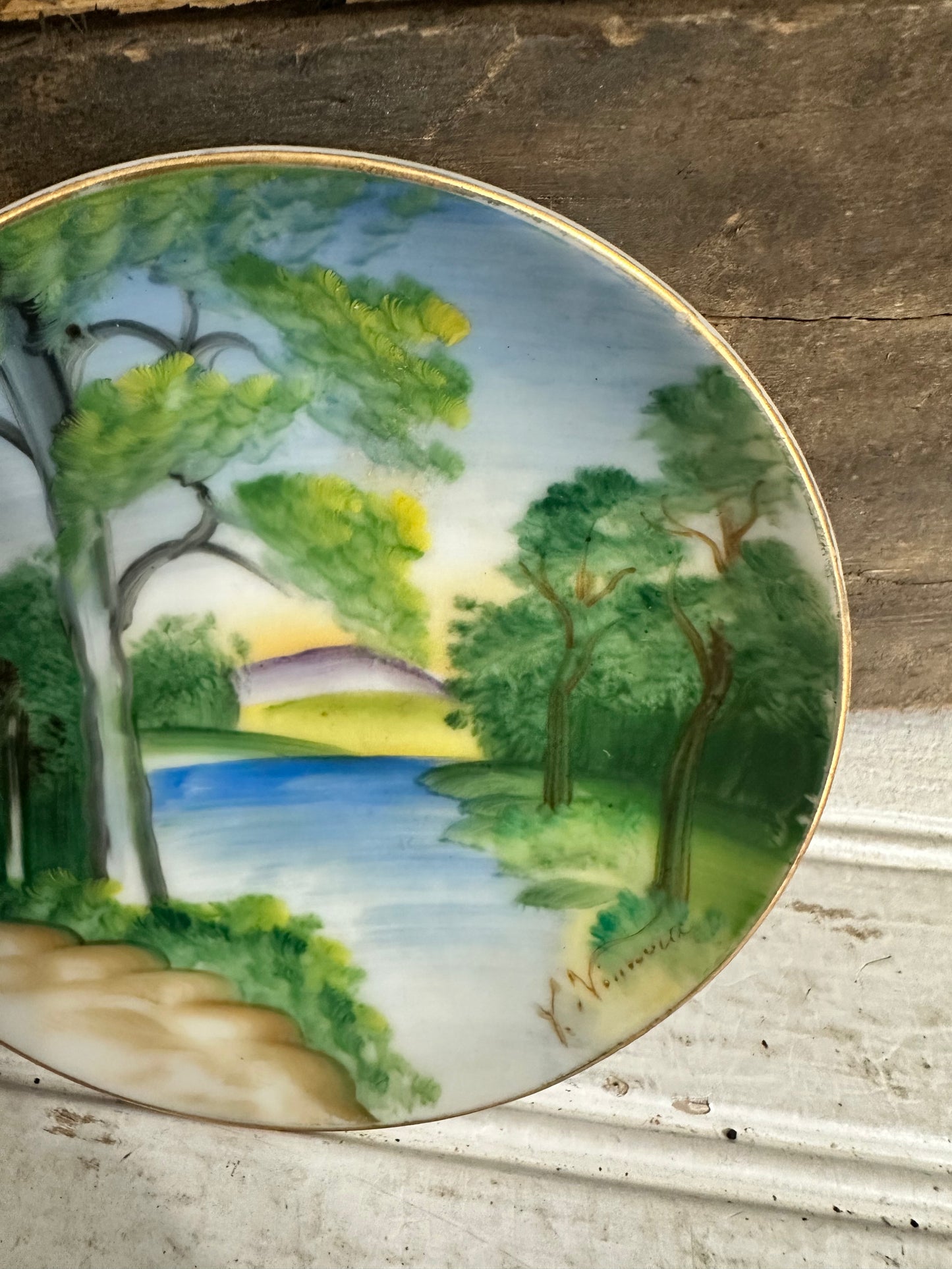Hand painted plate