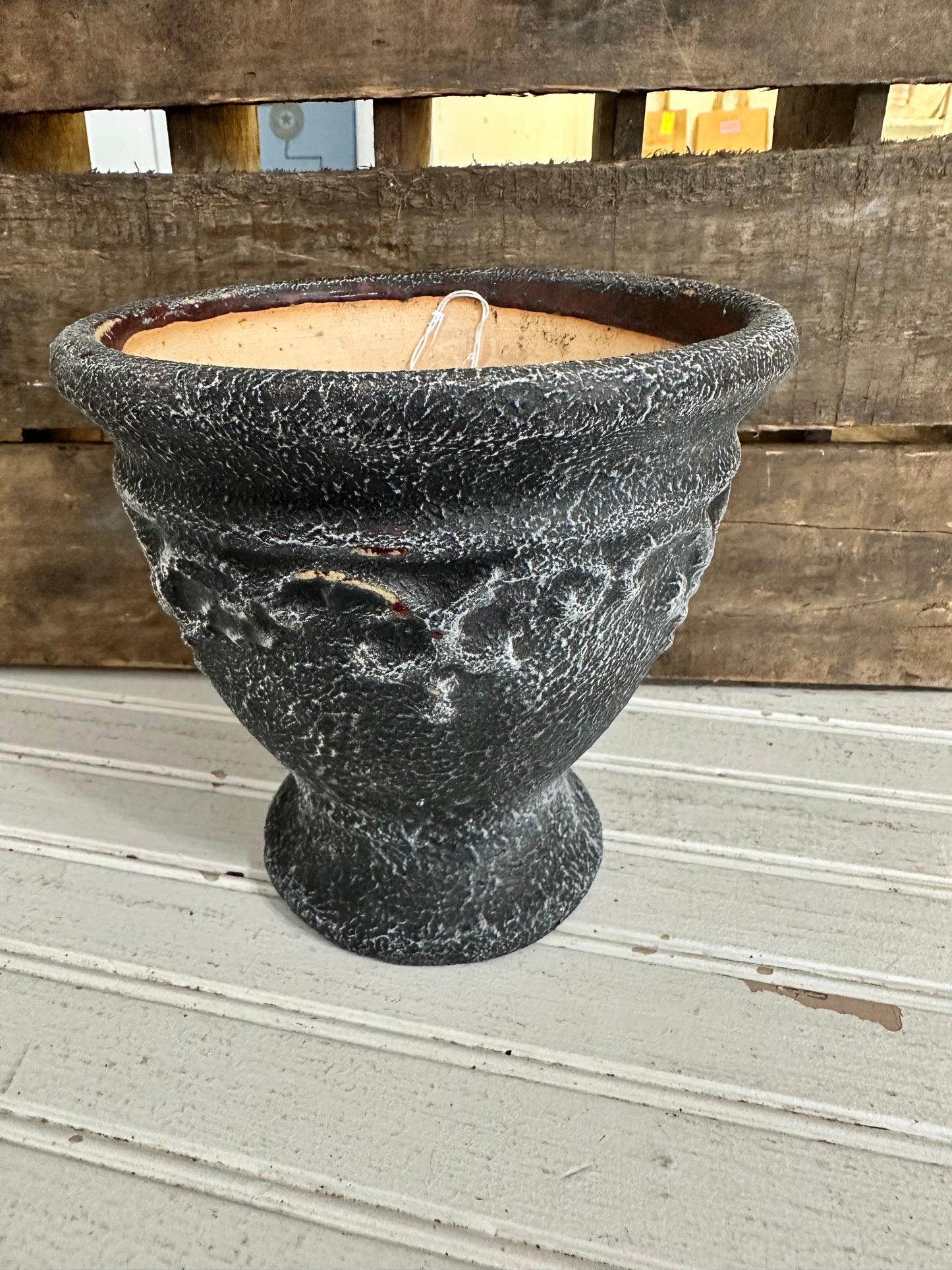 Chalk painted planter