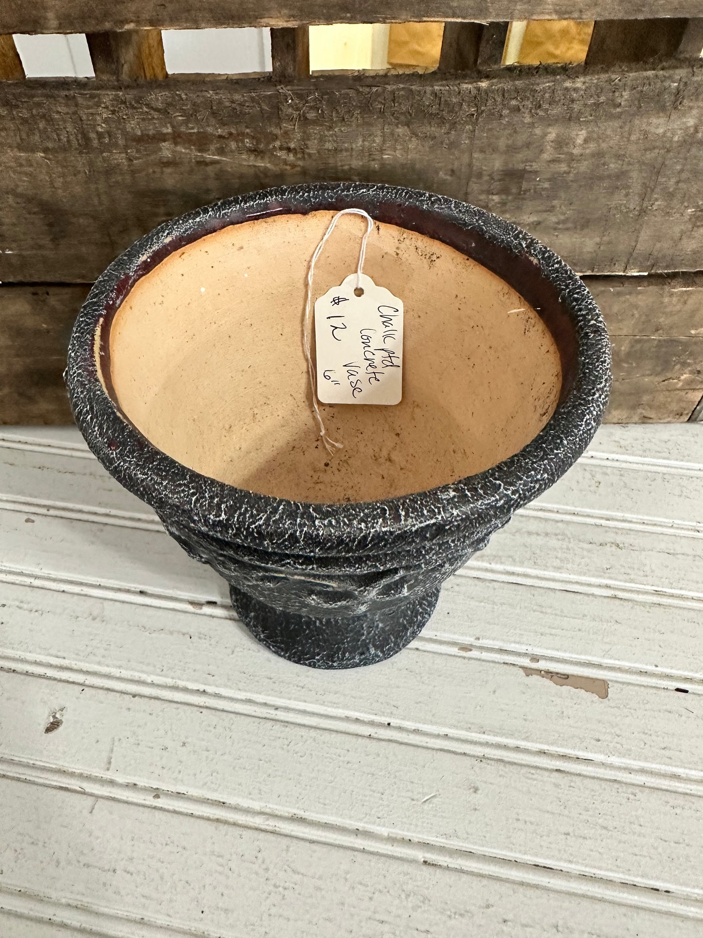 Chalk painted planter